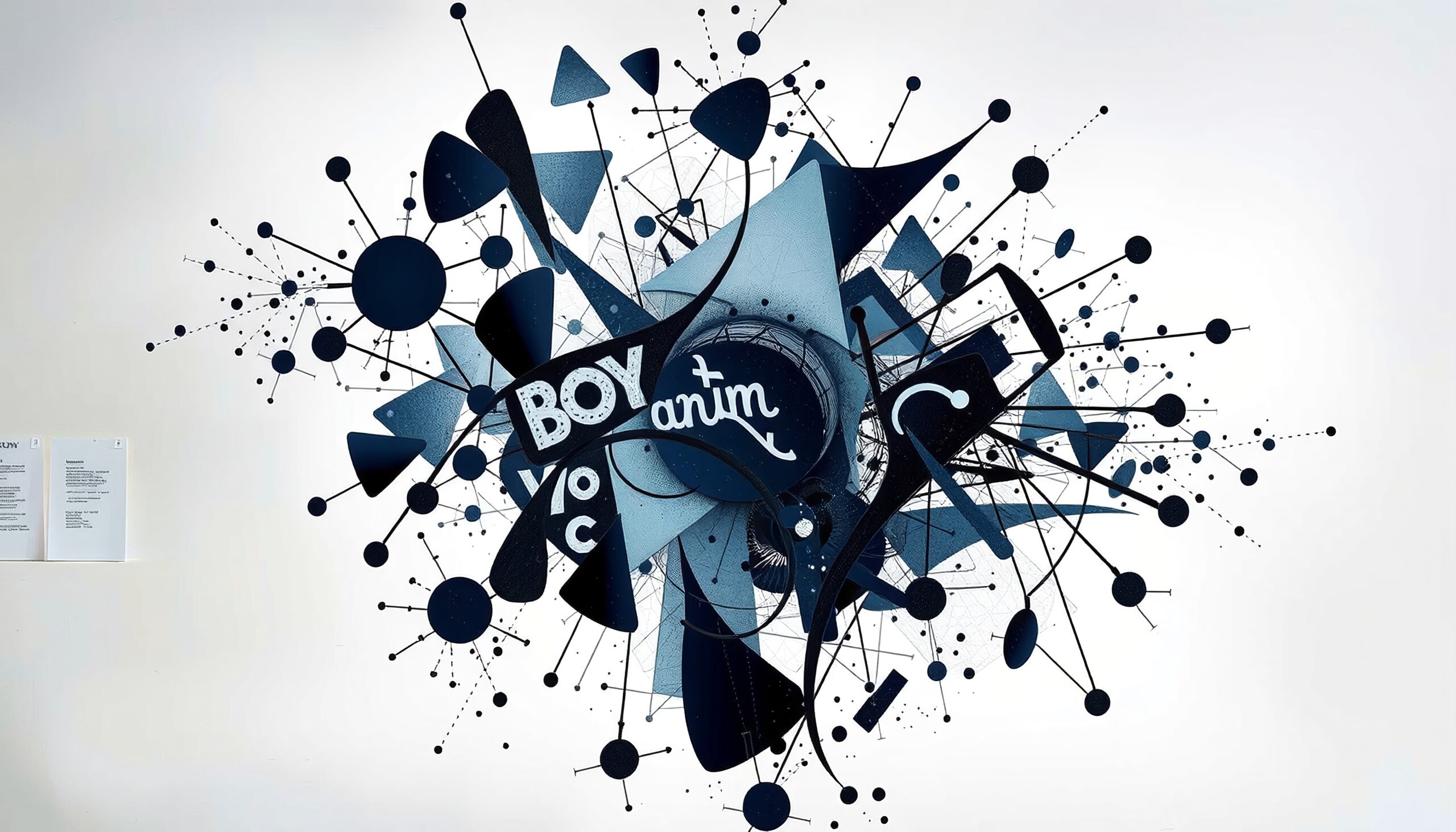 Dynamic Abstract Geometric Mural