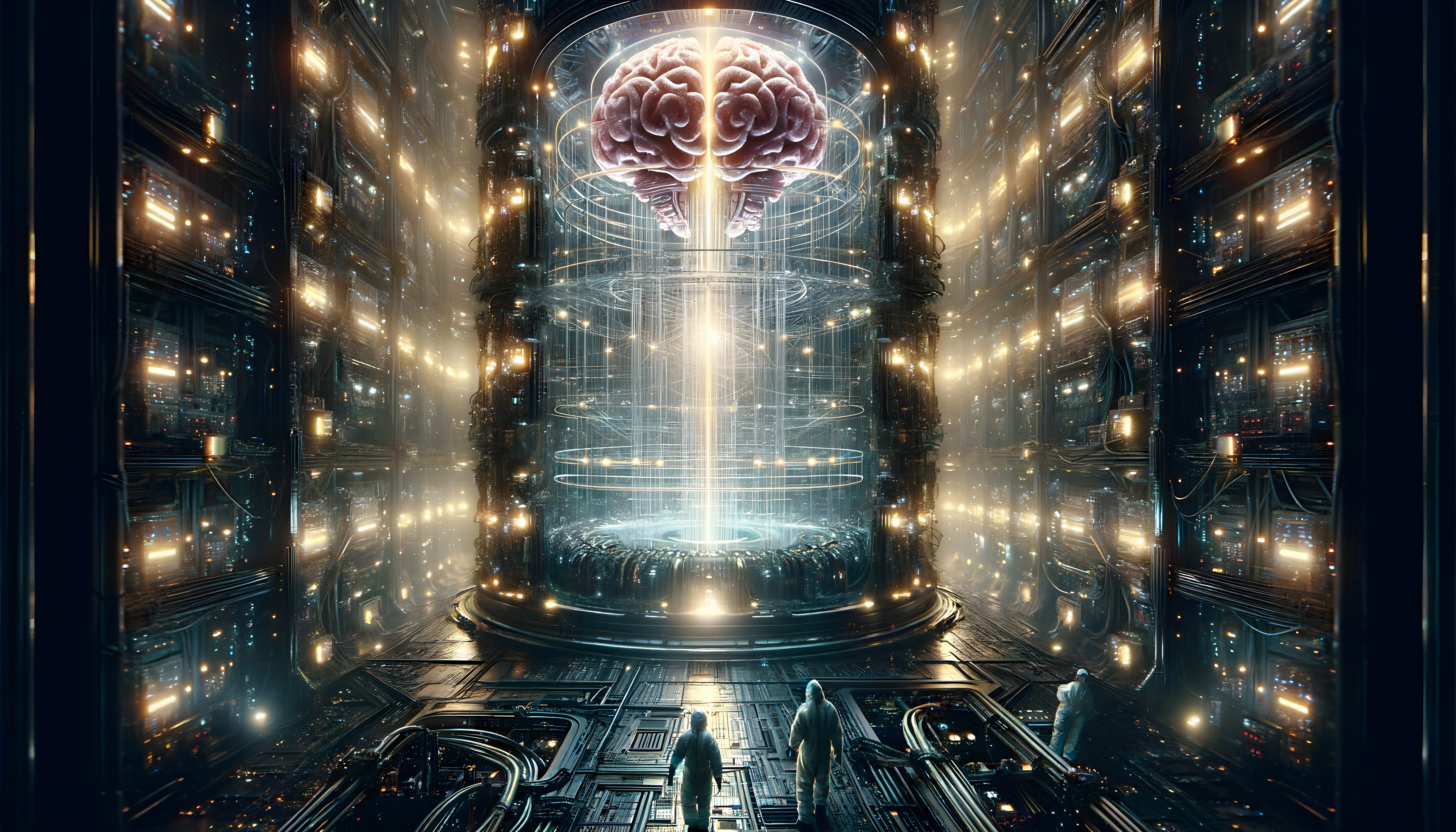 Futuristic Brain Core Facility