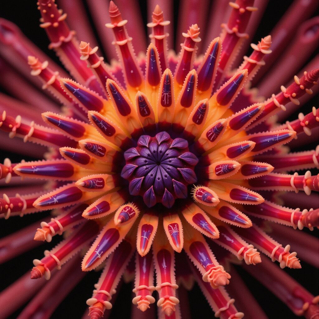 Vibrant Sea Urchin Close-Up Macro Photography | Marine Biology S