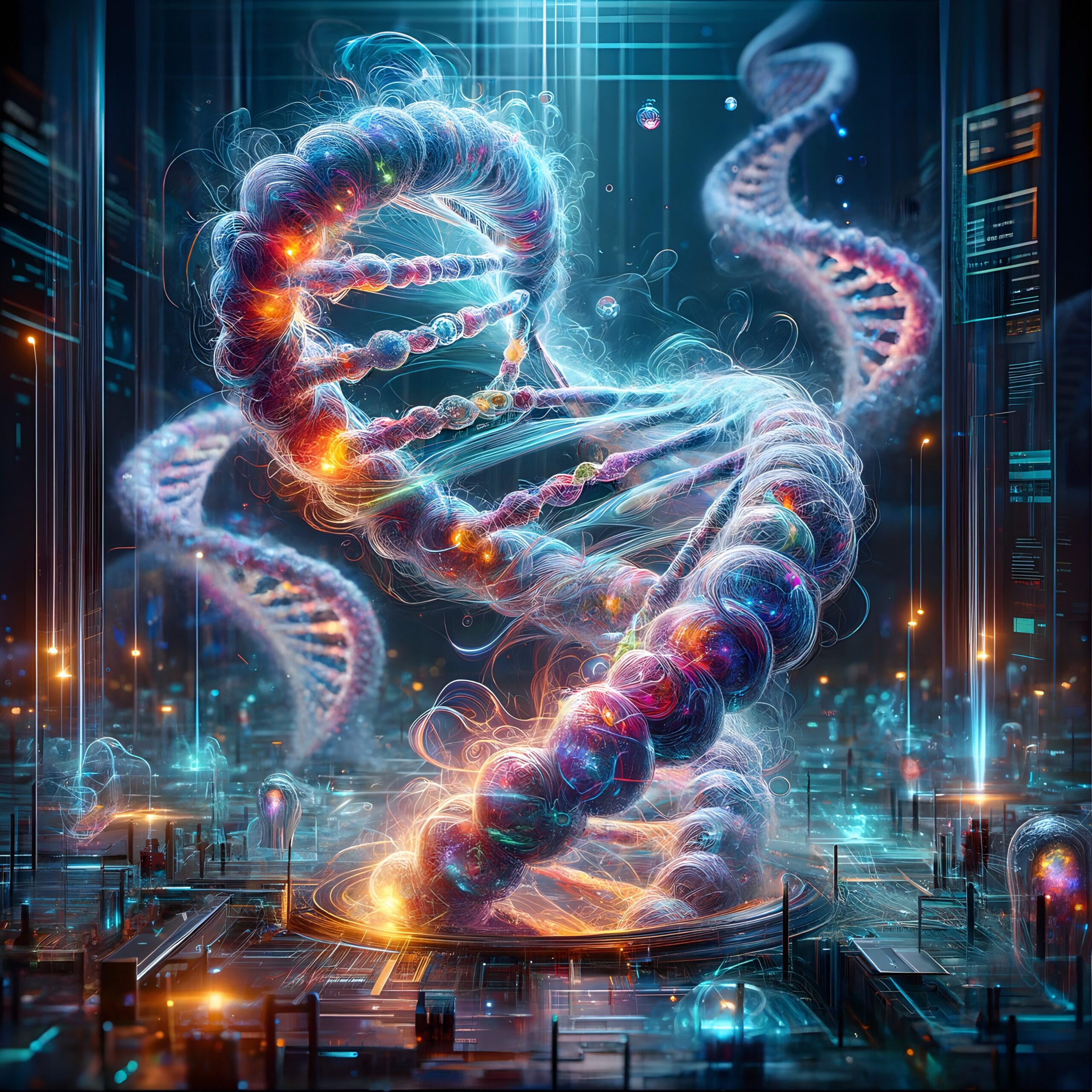 Futuristic DNA in Digital Realm