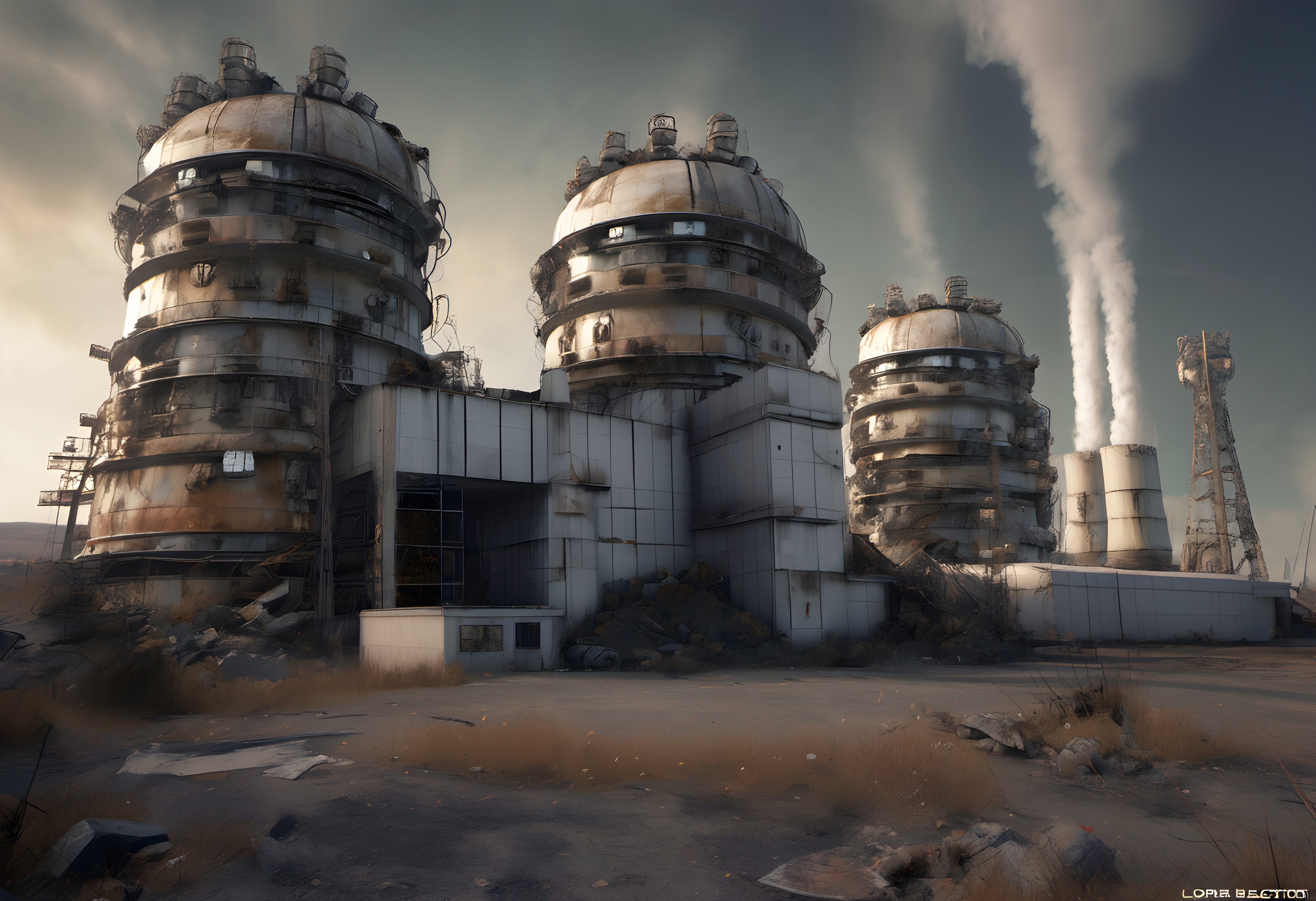Nuclear Power Plant with Industrial Decay