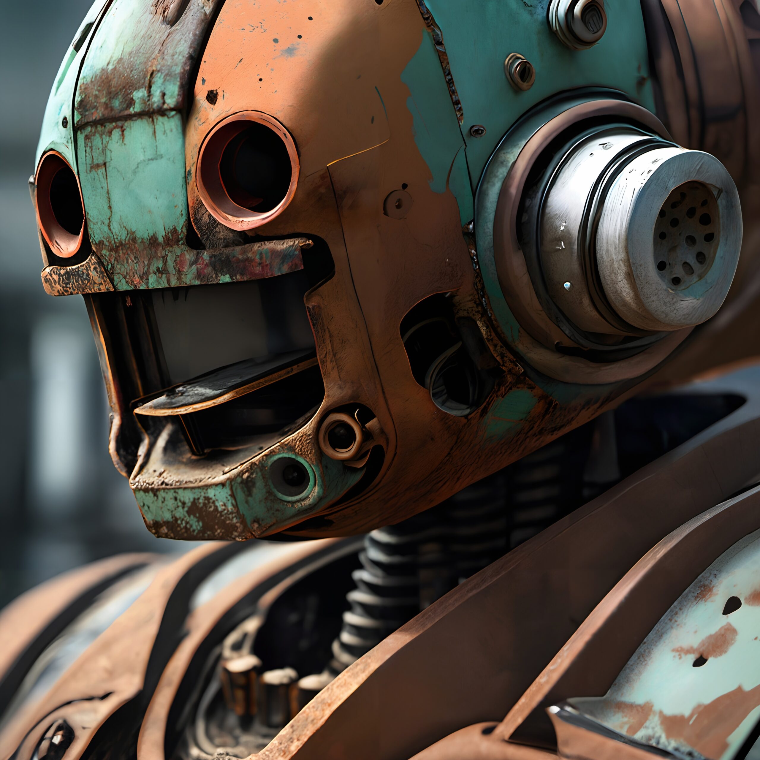 Rusty Robot Face