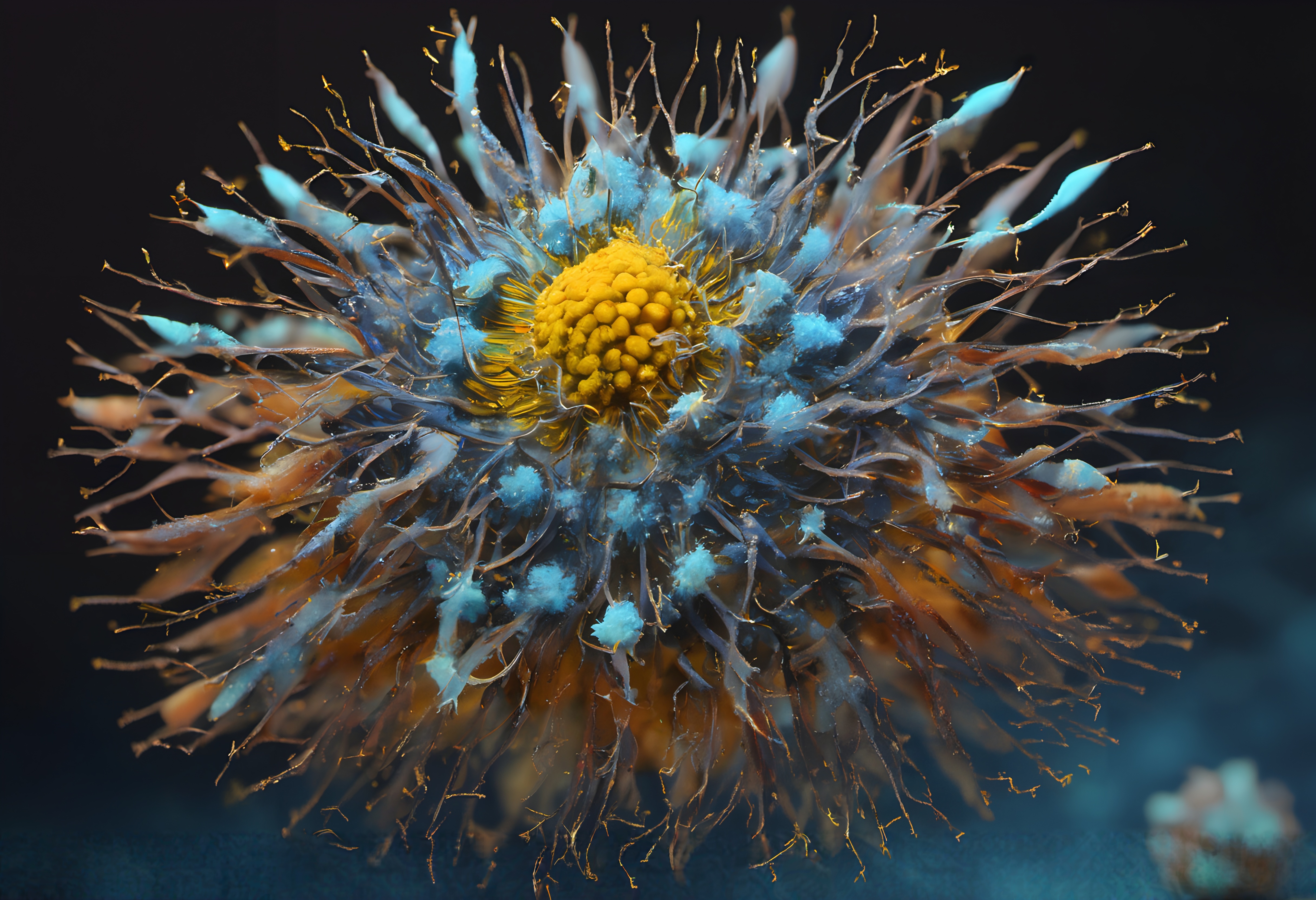 Macro Shot of a Vibrant Anemone