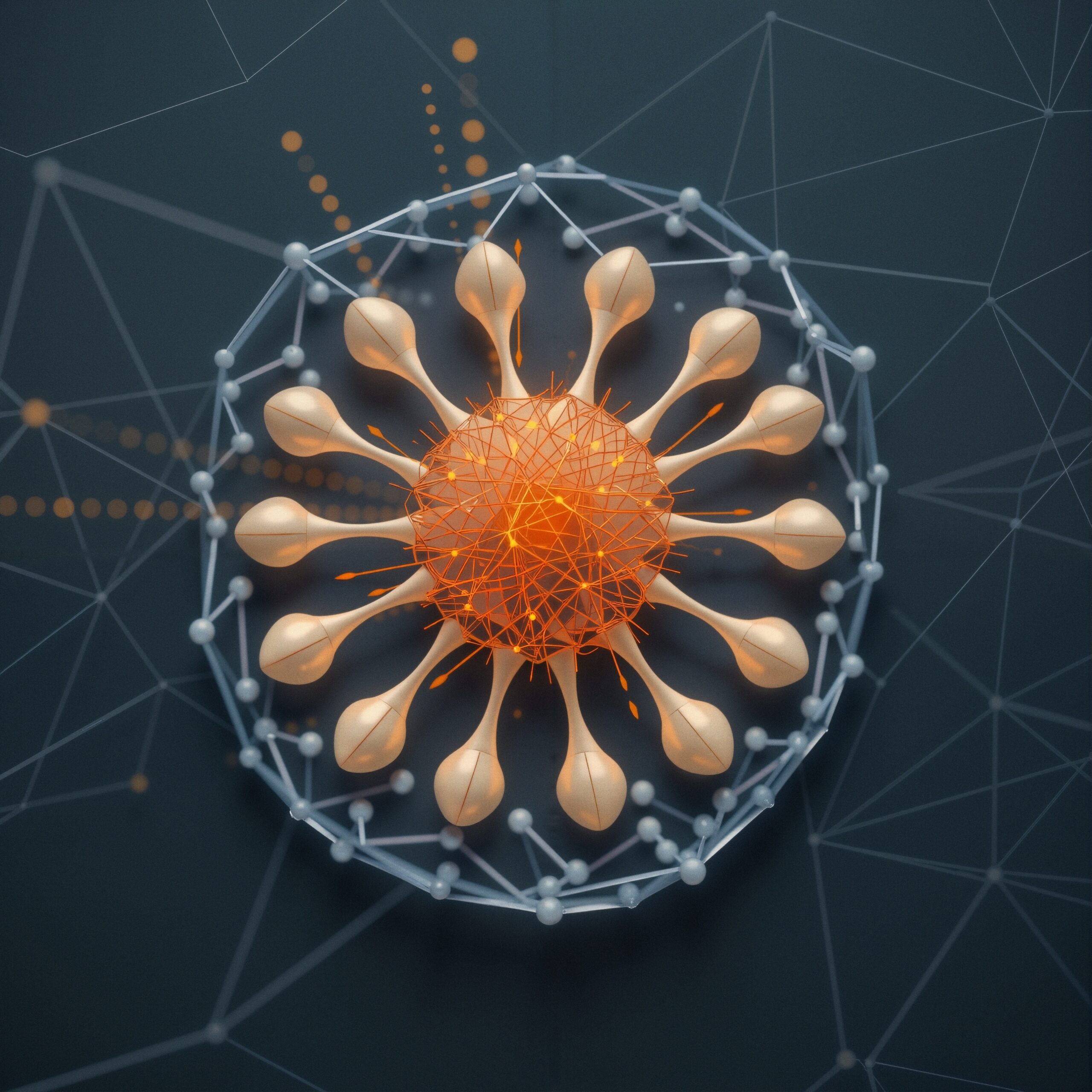 Futuristic Abstract Network Design