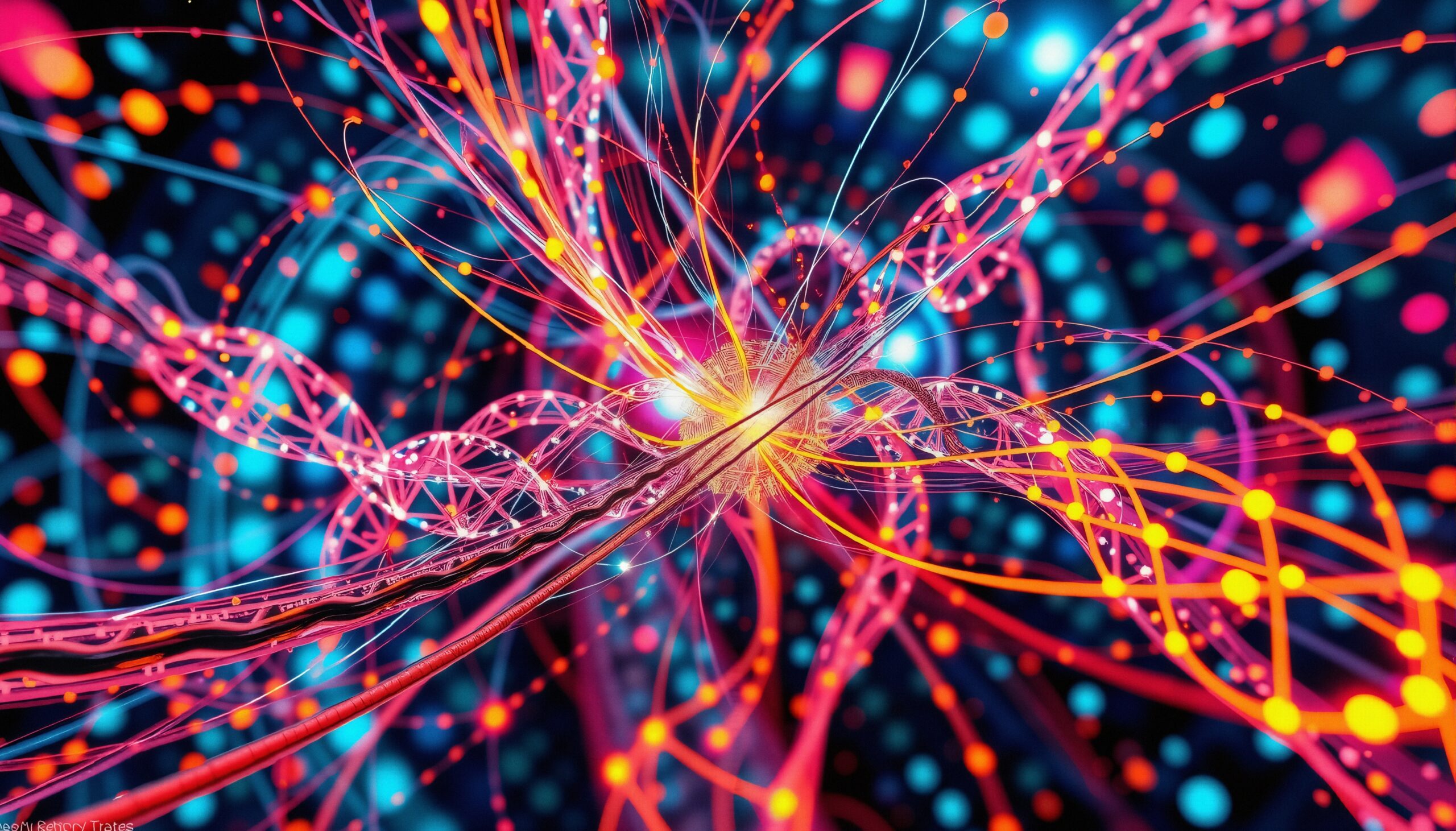 Neon Neural Network Visualization