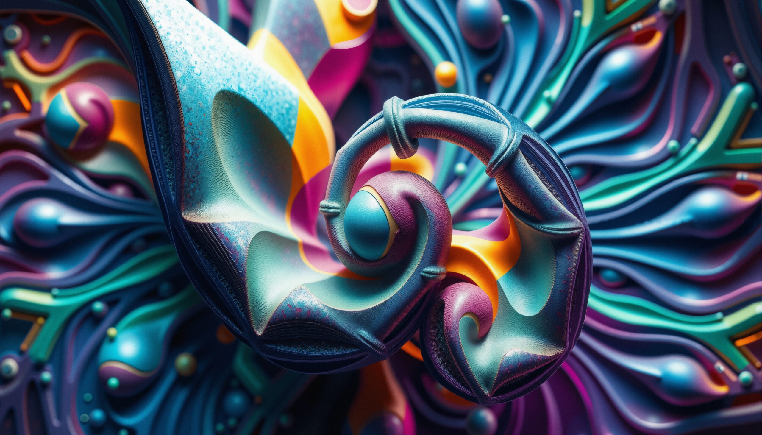 Vivid Abstract Spiral Design