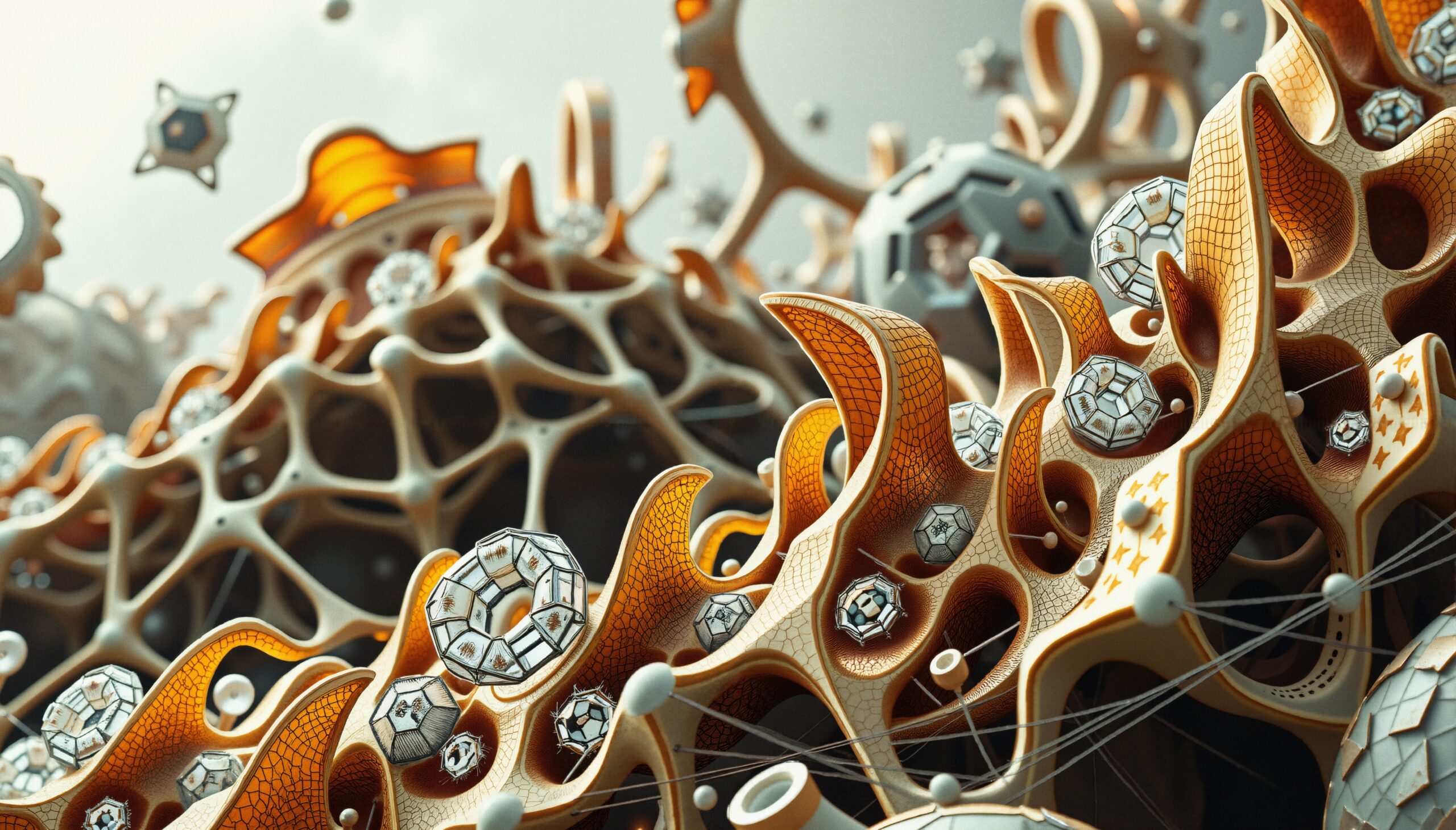 Futuristic Geometric Landscape Art