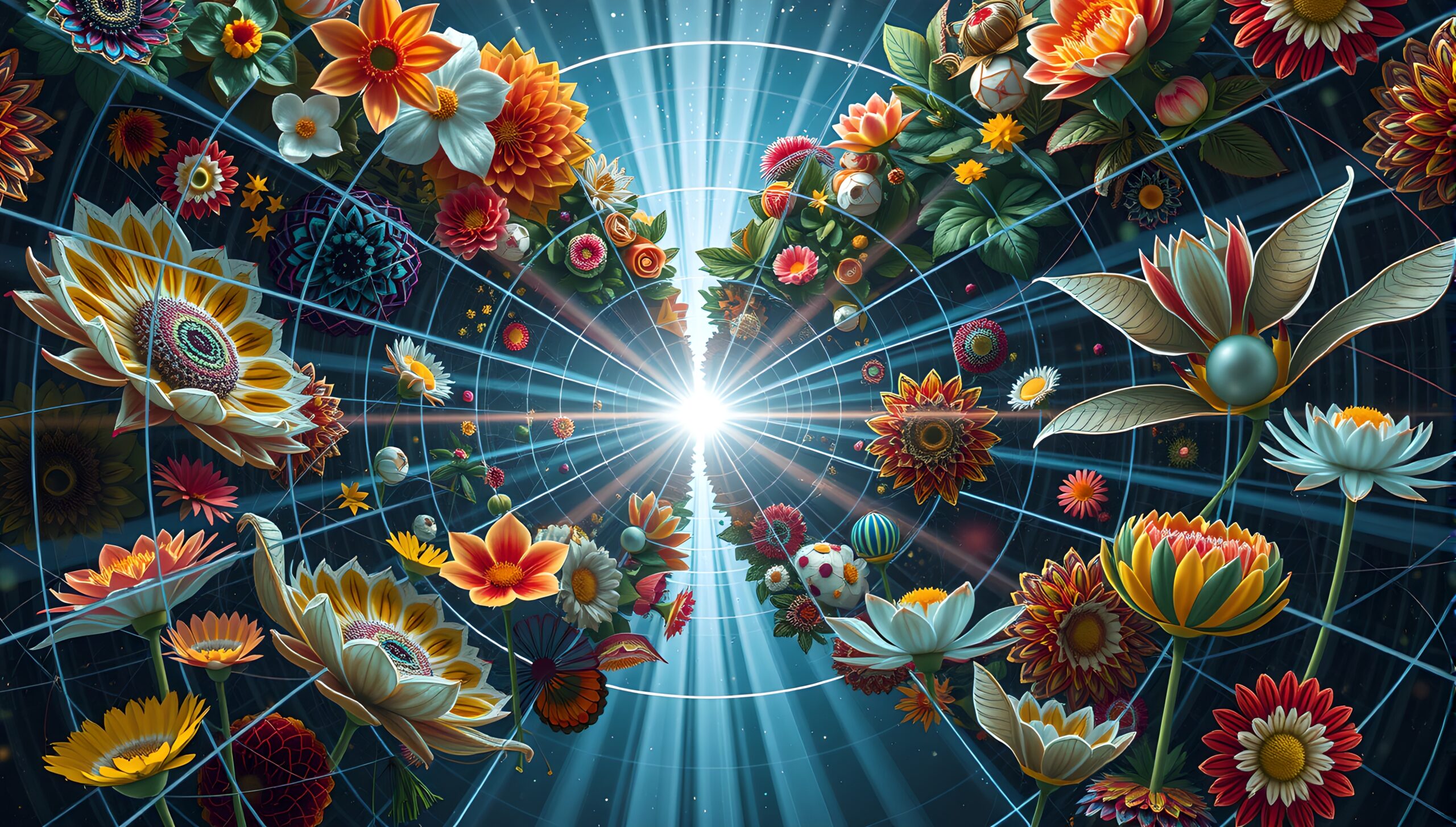 Floral Vortex to Radiant Light