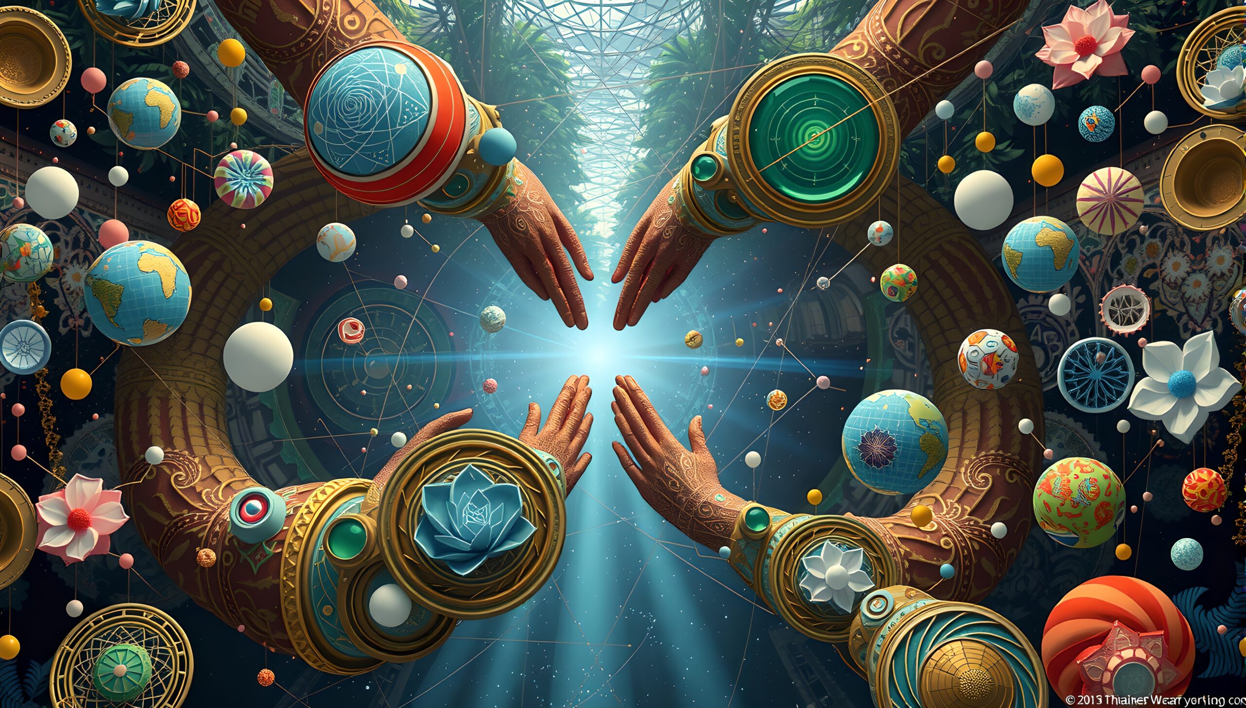 Cosmic Multiverse of Creative Orbs