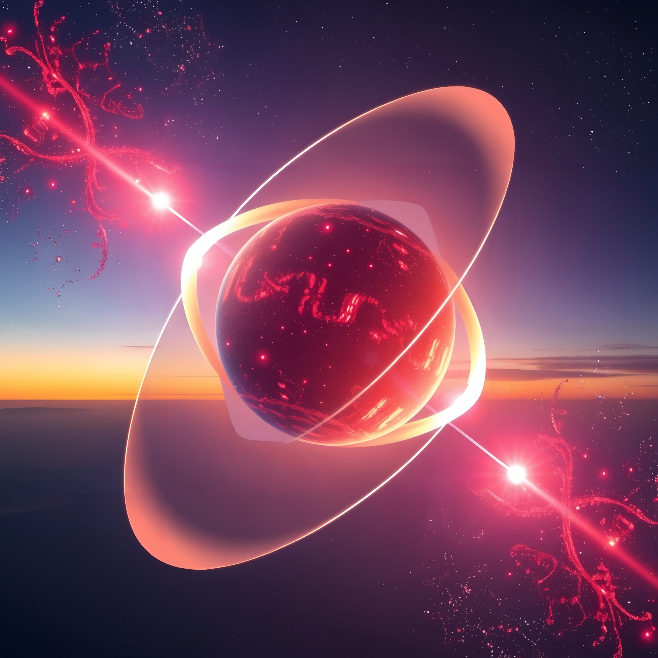 Energetic Cosmic Orb in Space