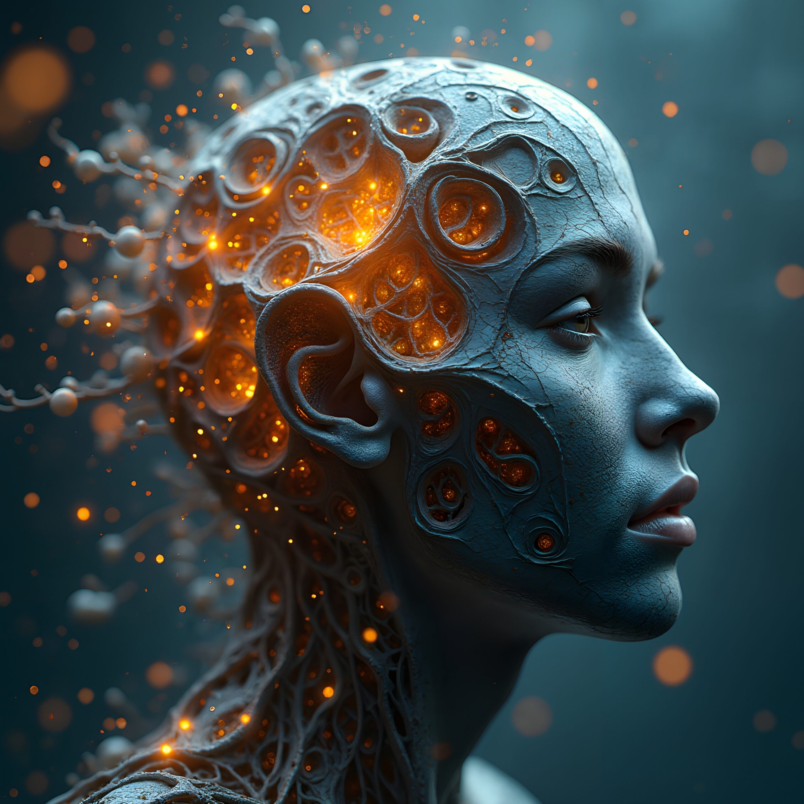 Futuristic Human Neural Concept