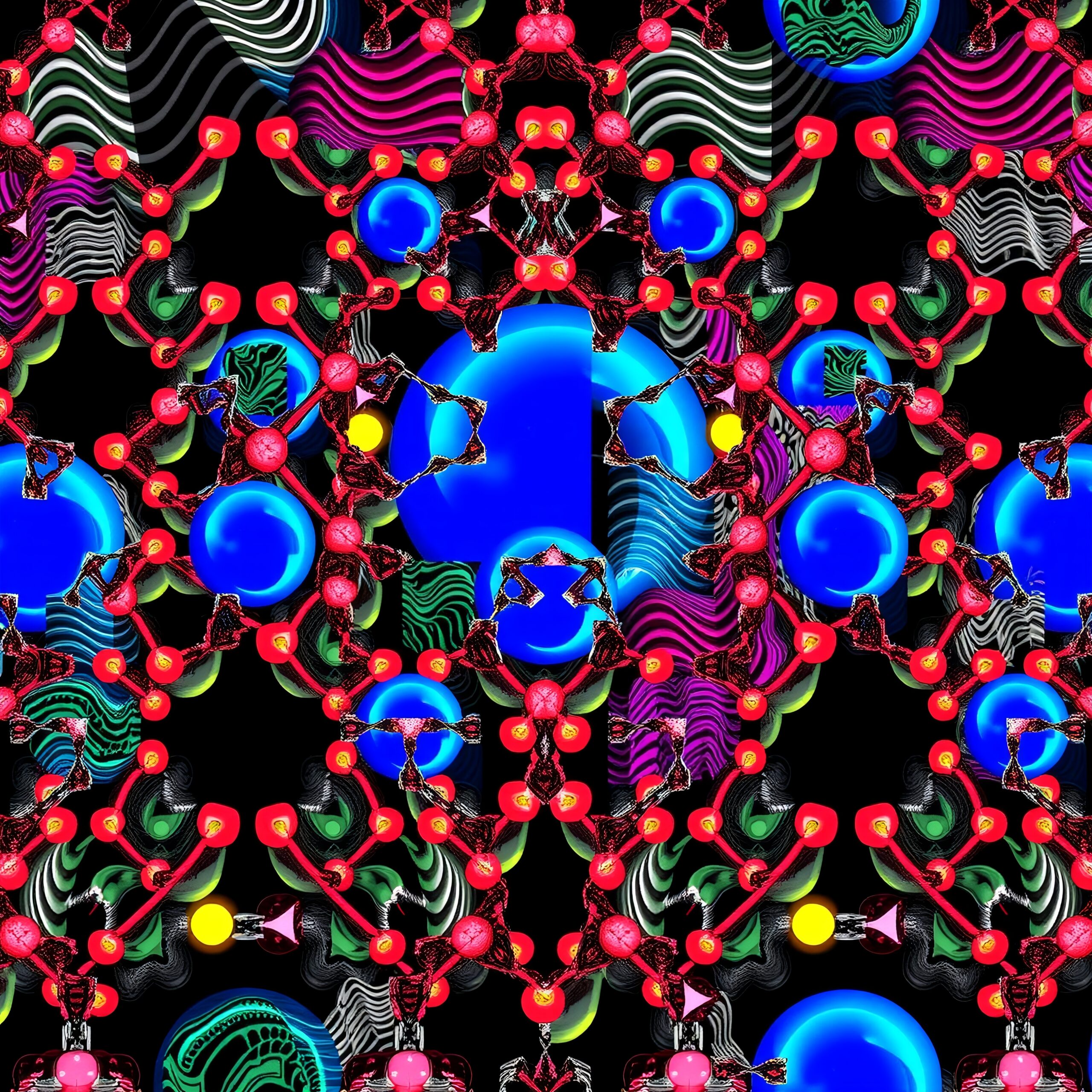 Cosmic Molecular Art Illusion