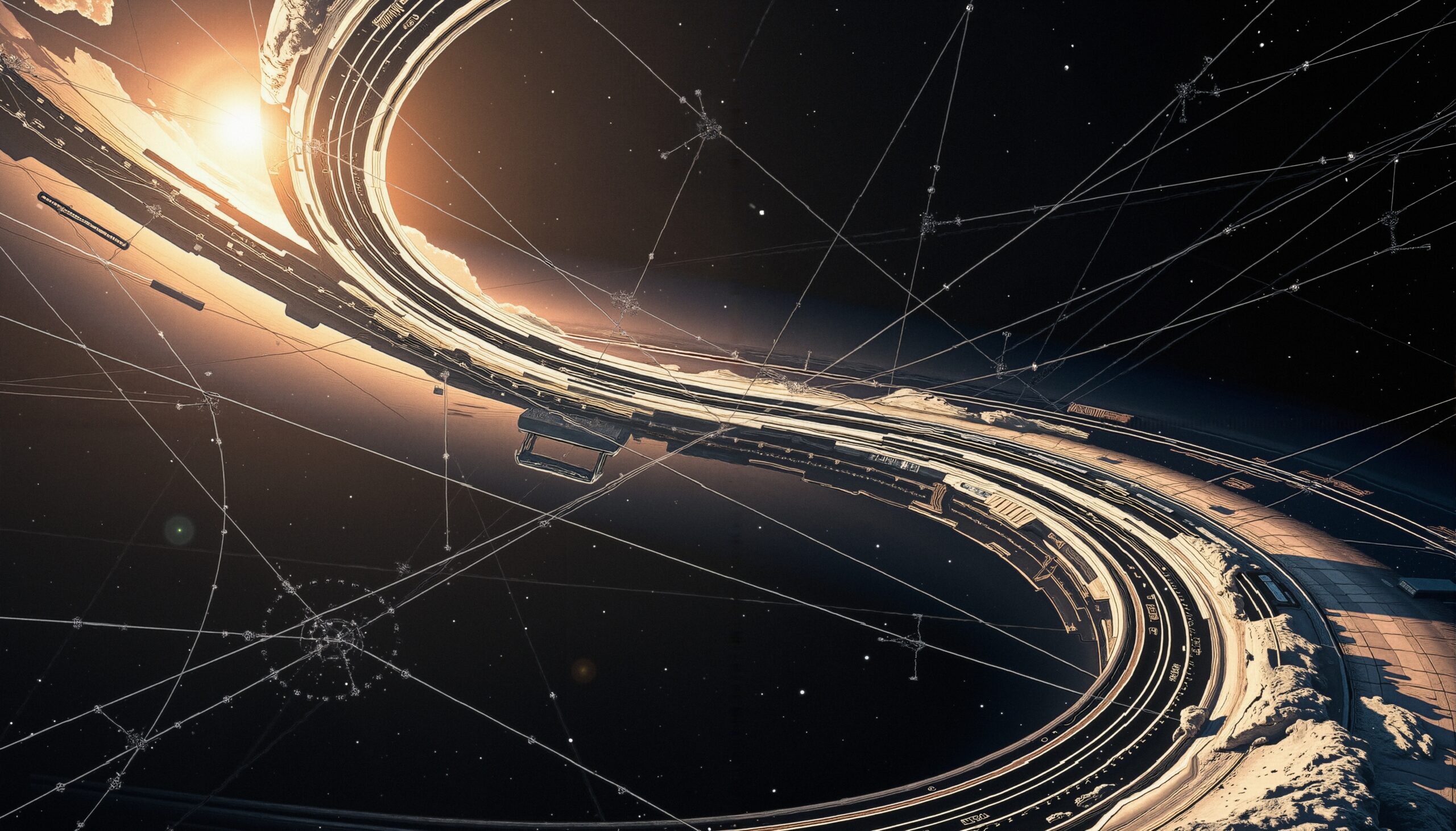 Futuristic Space Station Loop Design