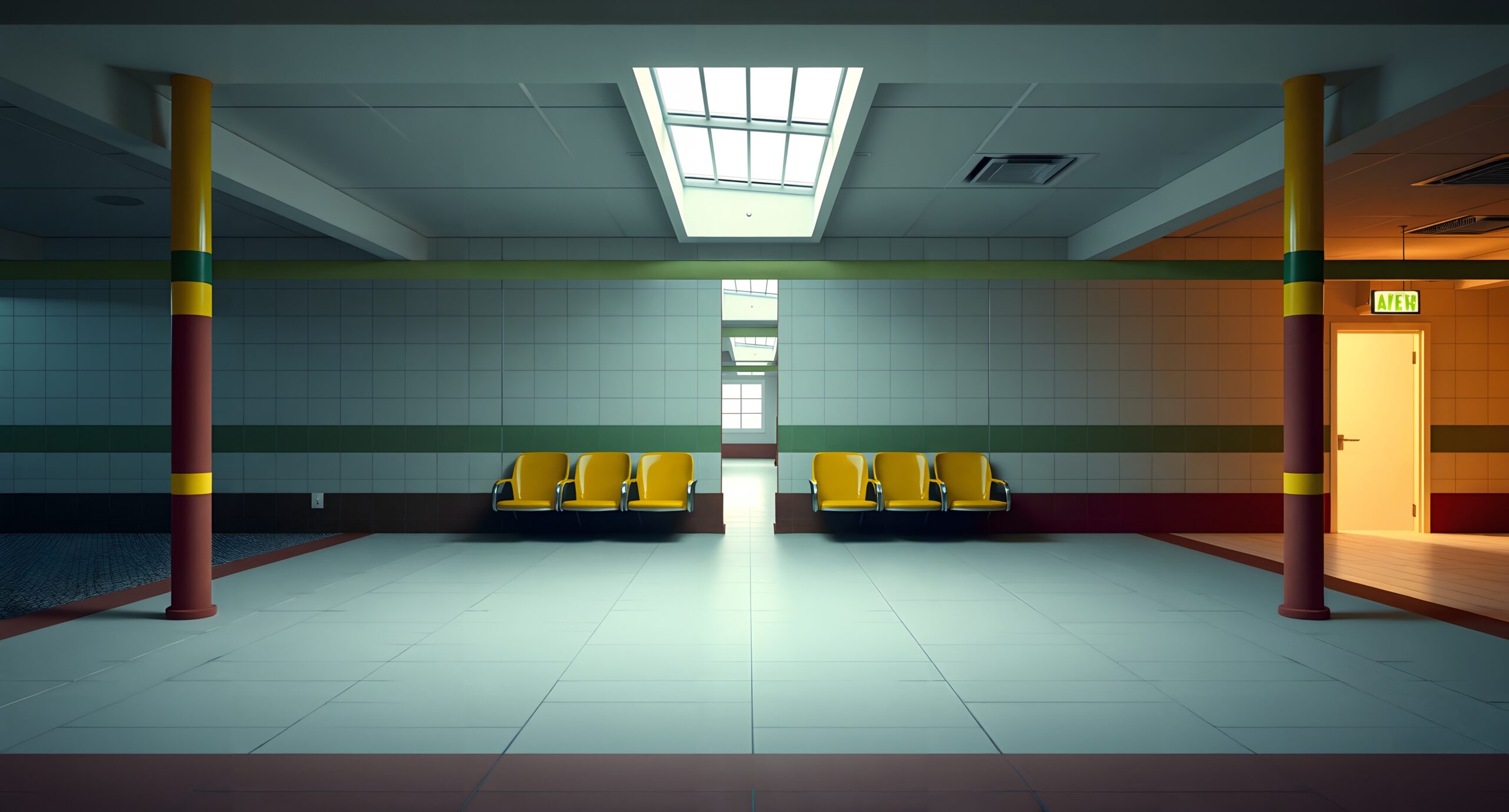 Colorful Modern Waiting Room Design