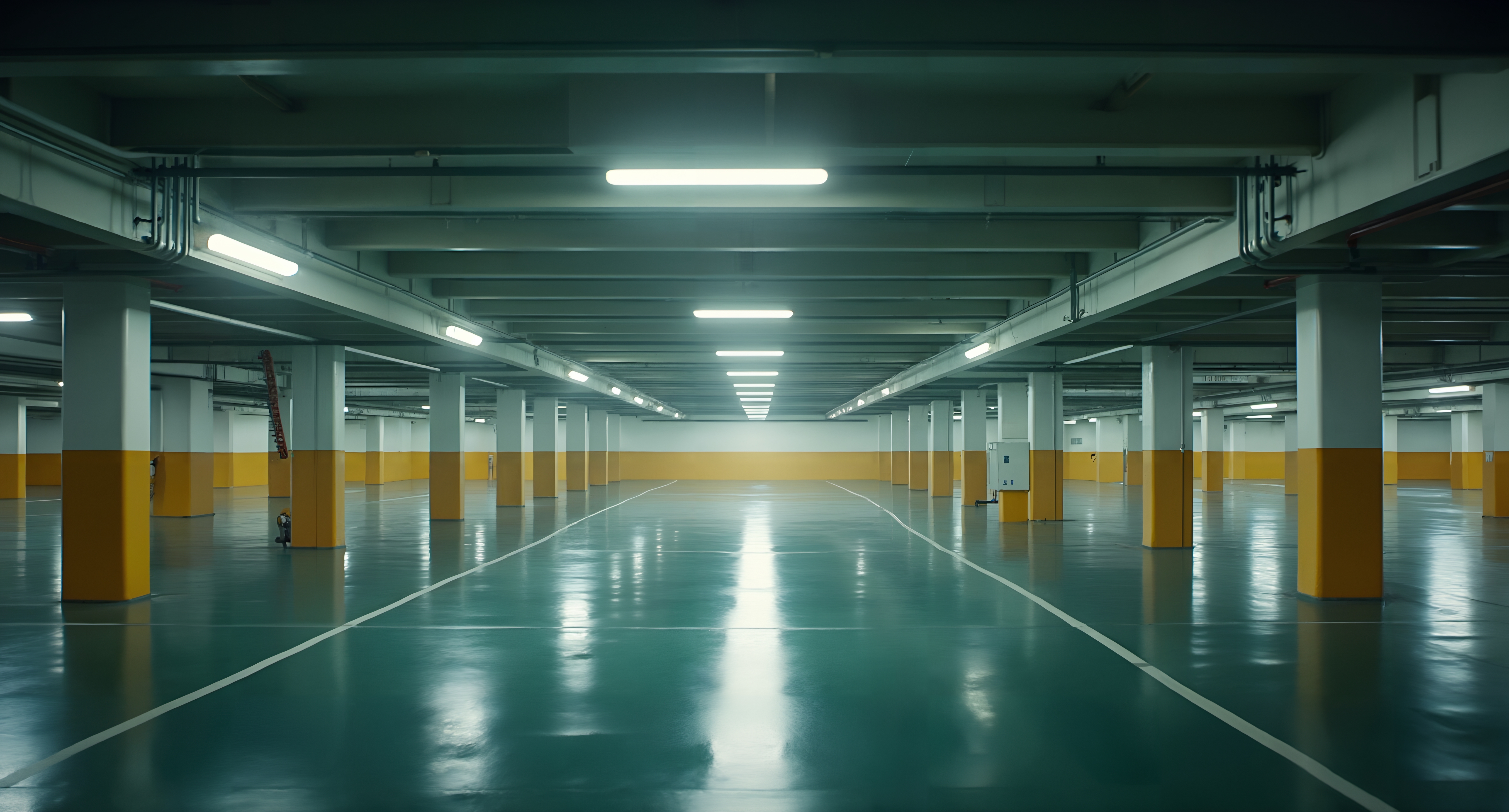 Vast Underground Parking Garage