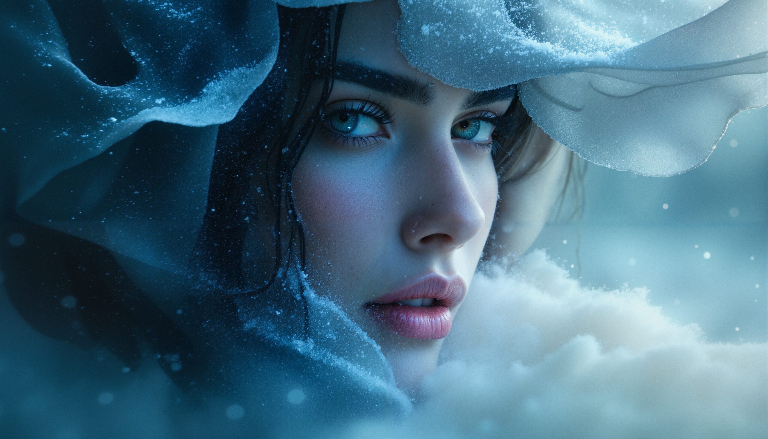 Winter’s Frozen Gaze Captured