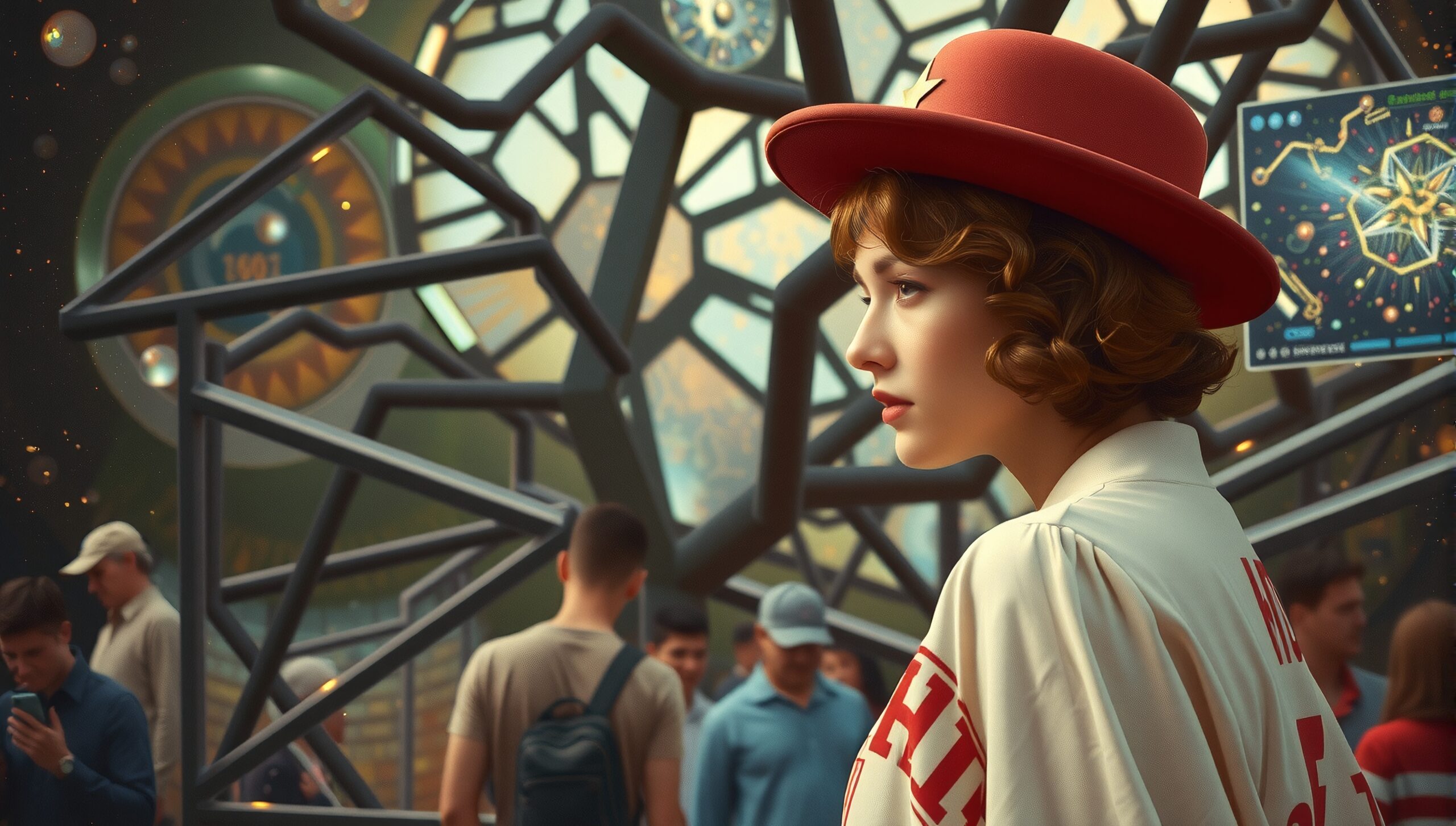 Futuristic Space Exhibition Visit