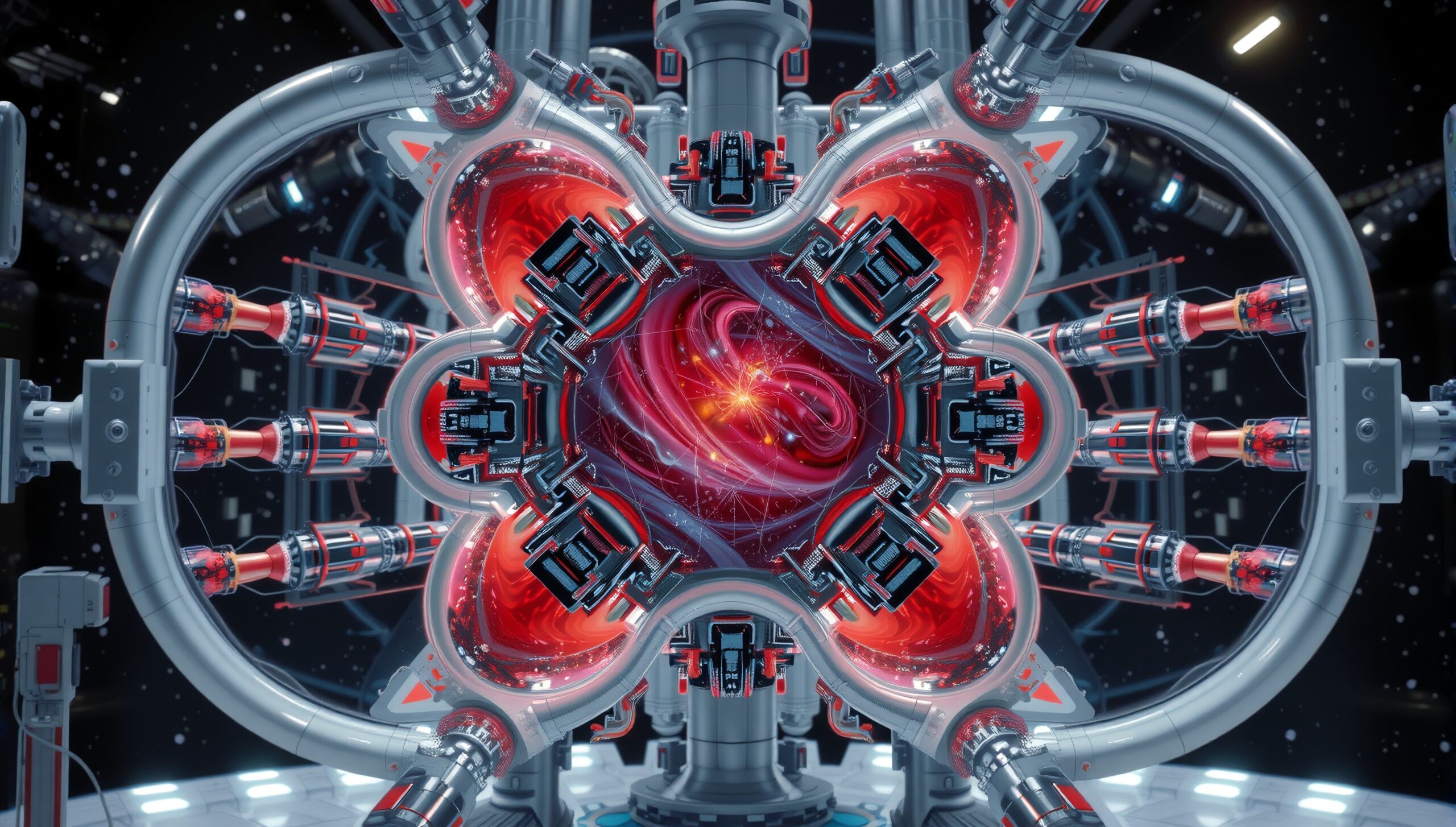 Futuristic Fusion Energy Core Machine