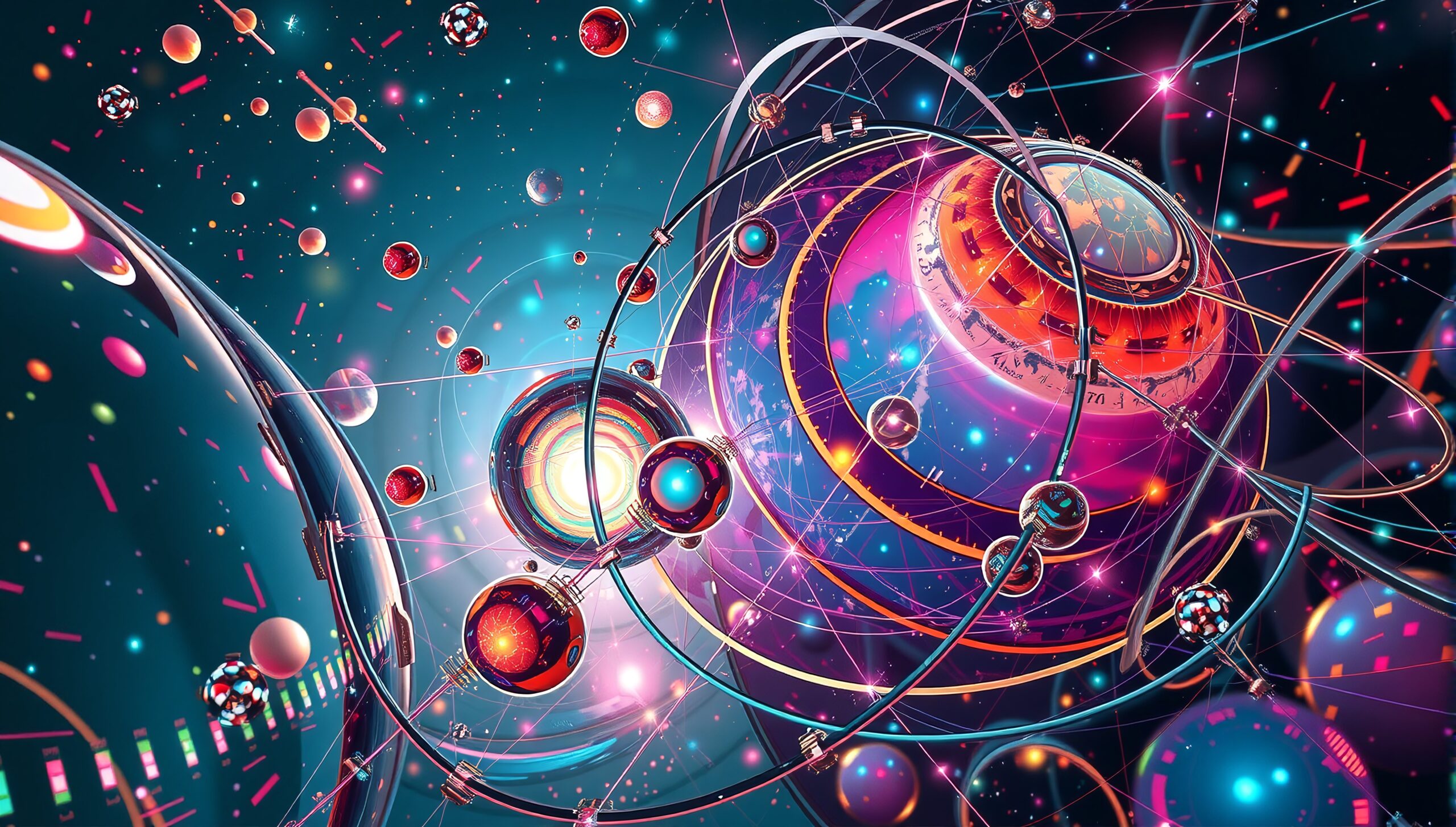 Vibrant Futuristic Cosmic Evolution