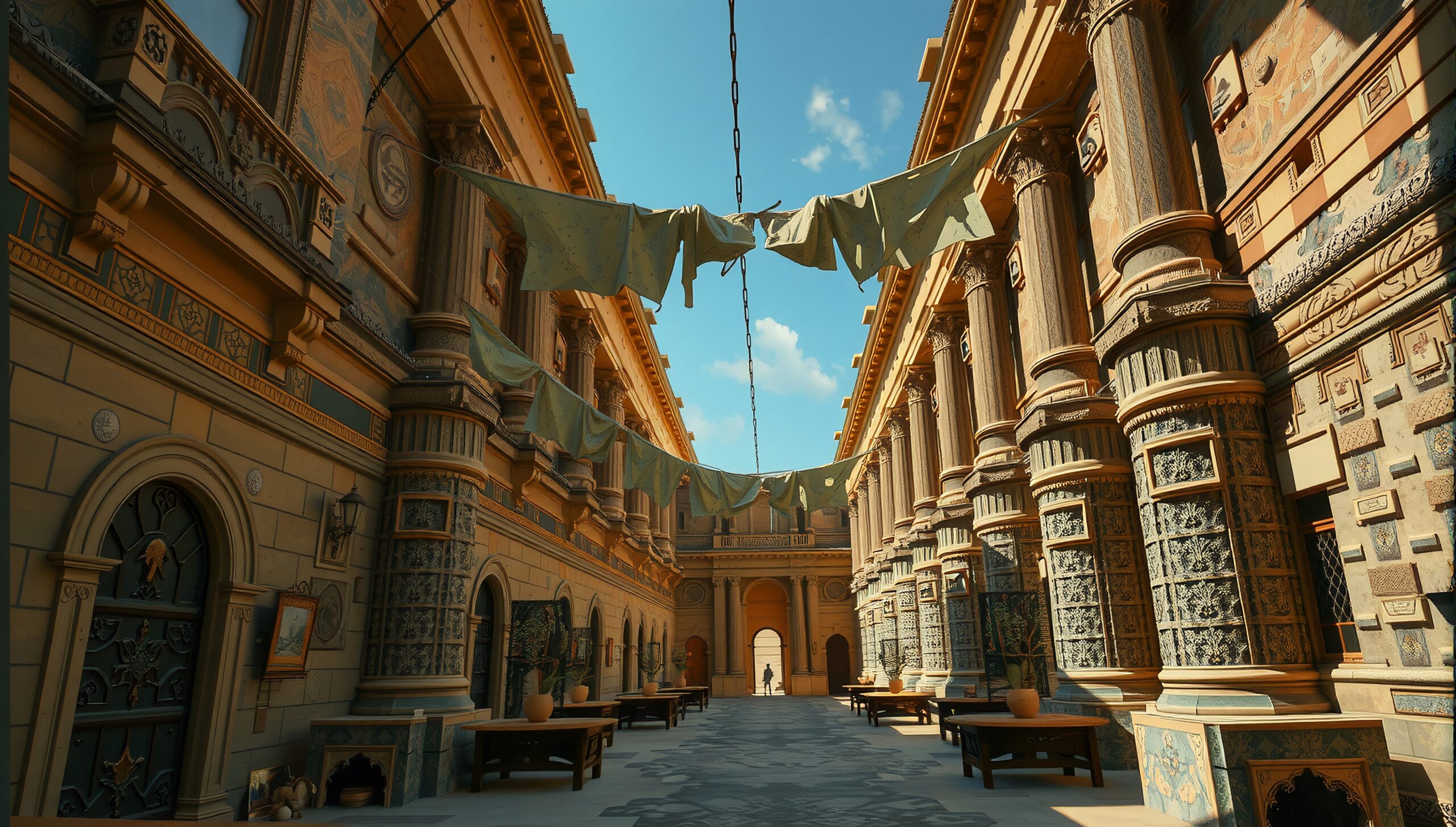 Majestic Classical Architecture Scene