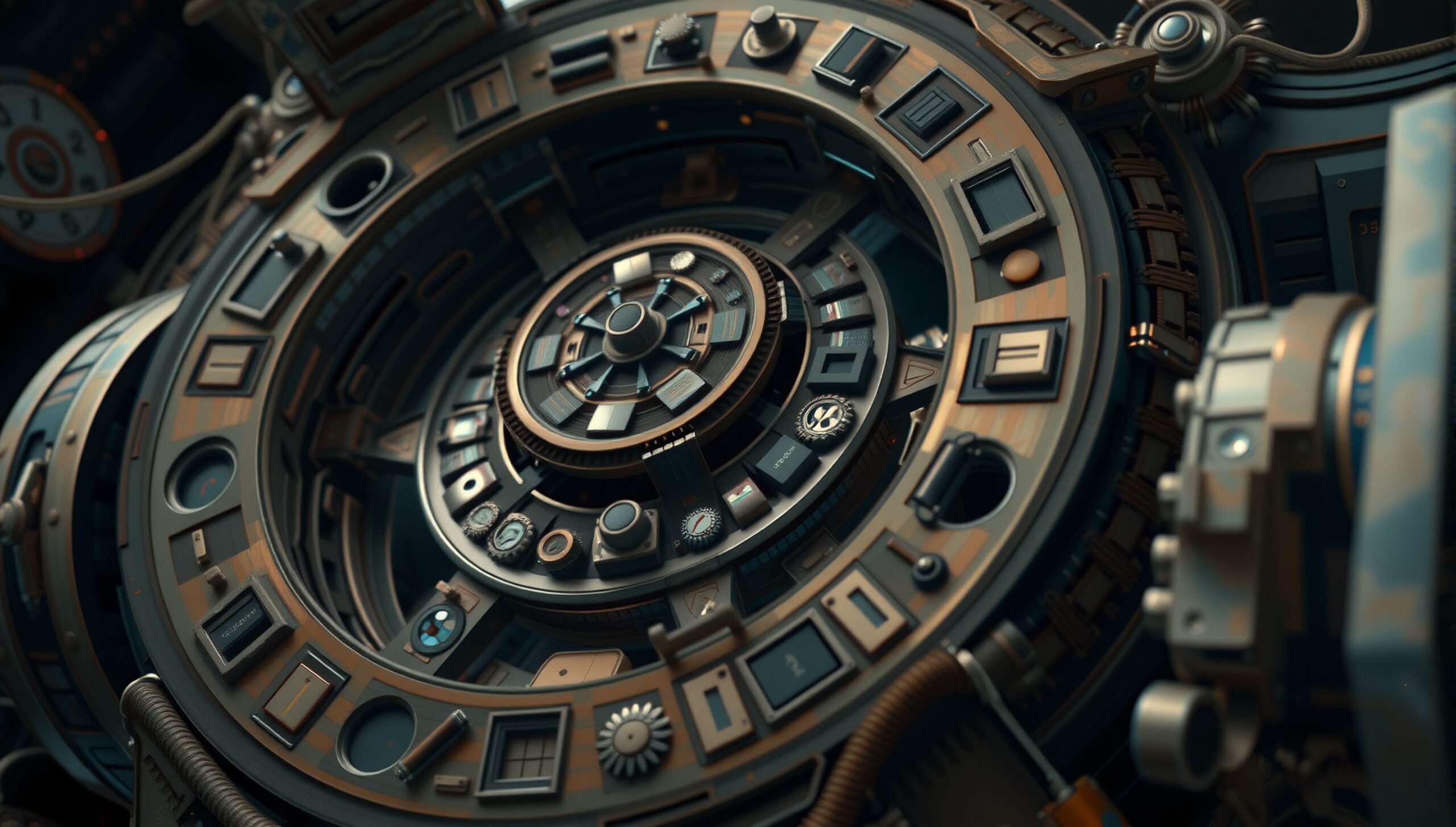 Intricate Steampunk Mechanical Design