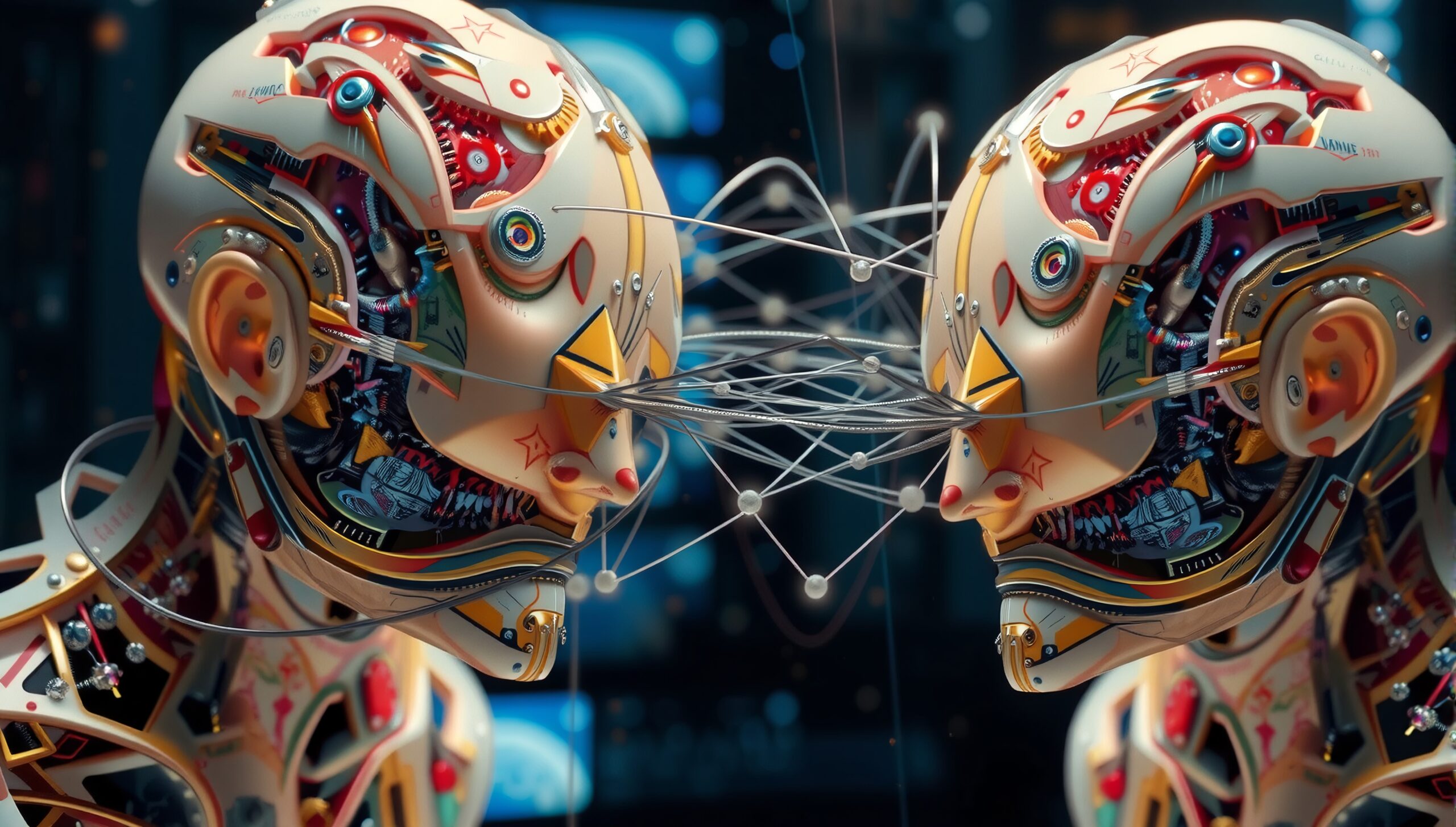 Dual Robots in Wired Connection