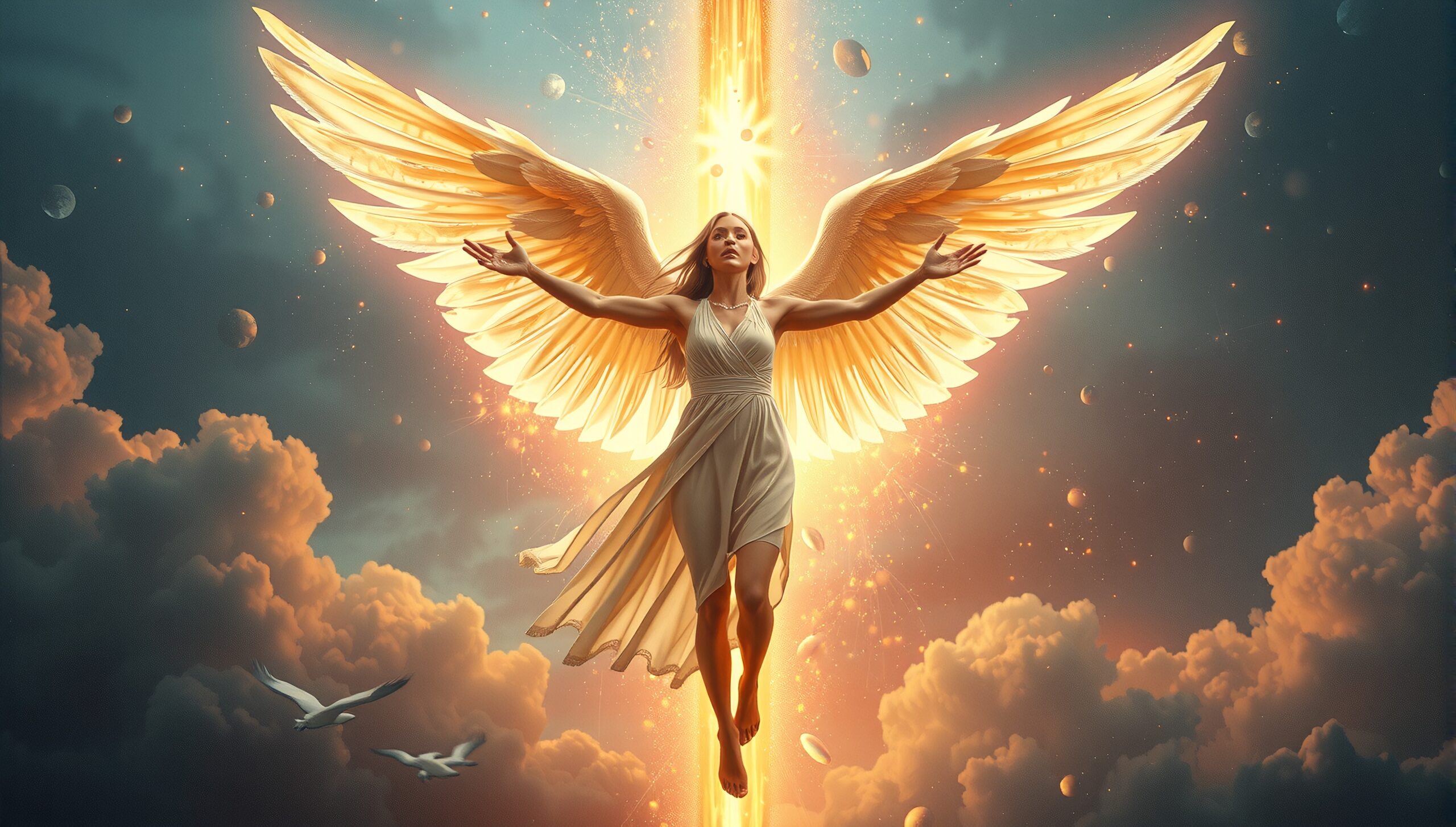 Ethereal Angelic Ascension Into Light