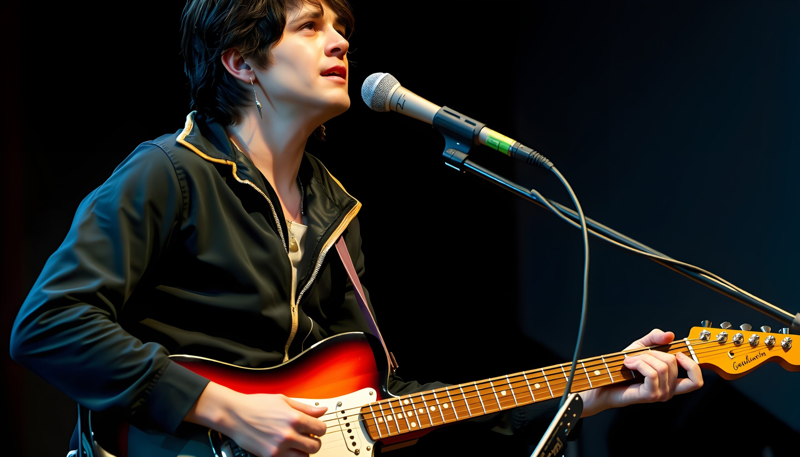 Young Musician’s Intense Stage Performance