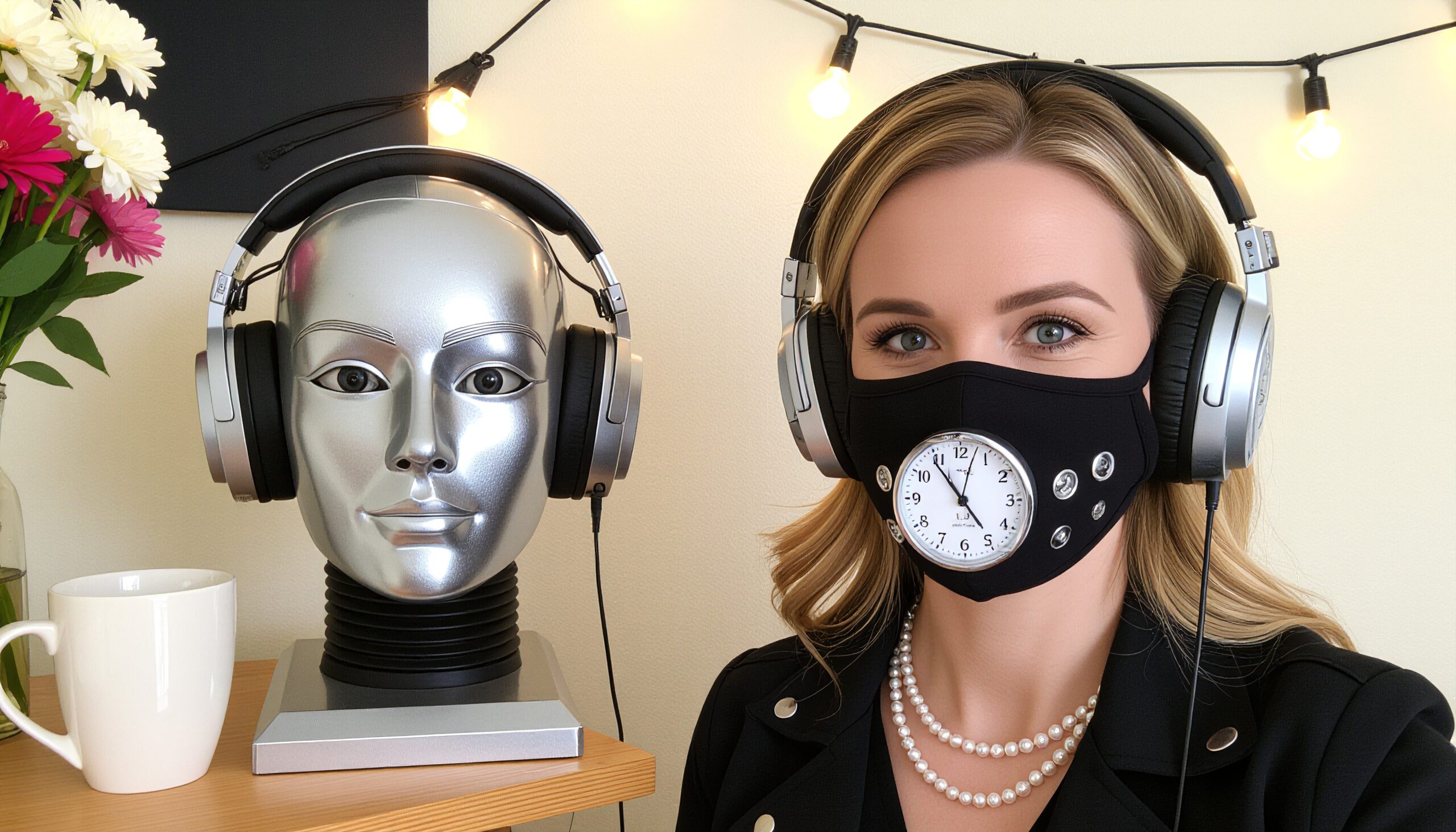 Innovative Mask and Headphones Display