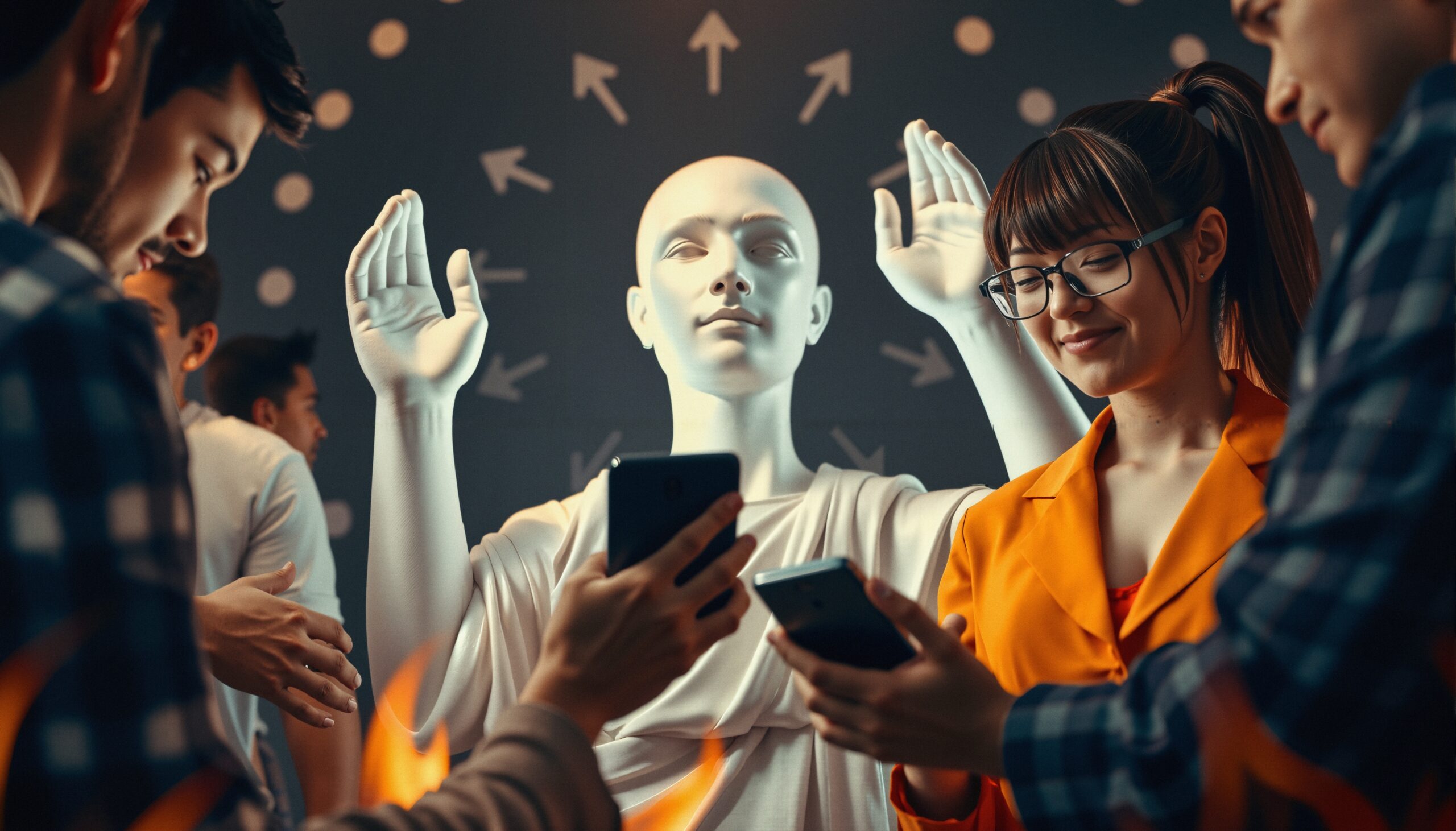 People Interacting with a Mannequin