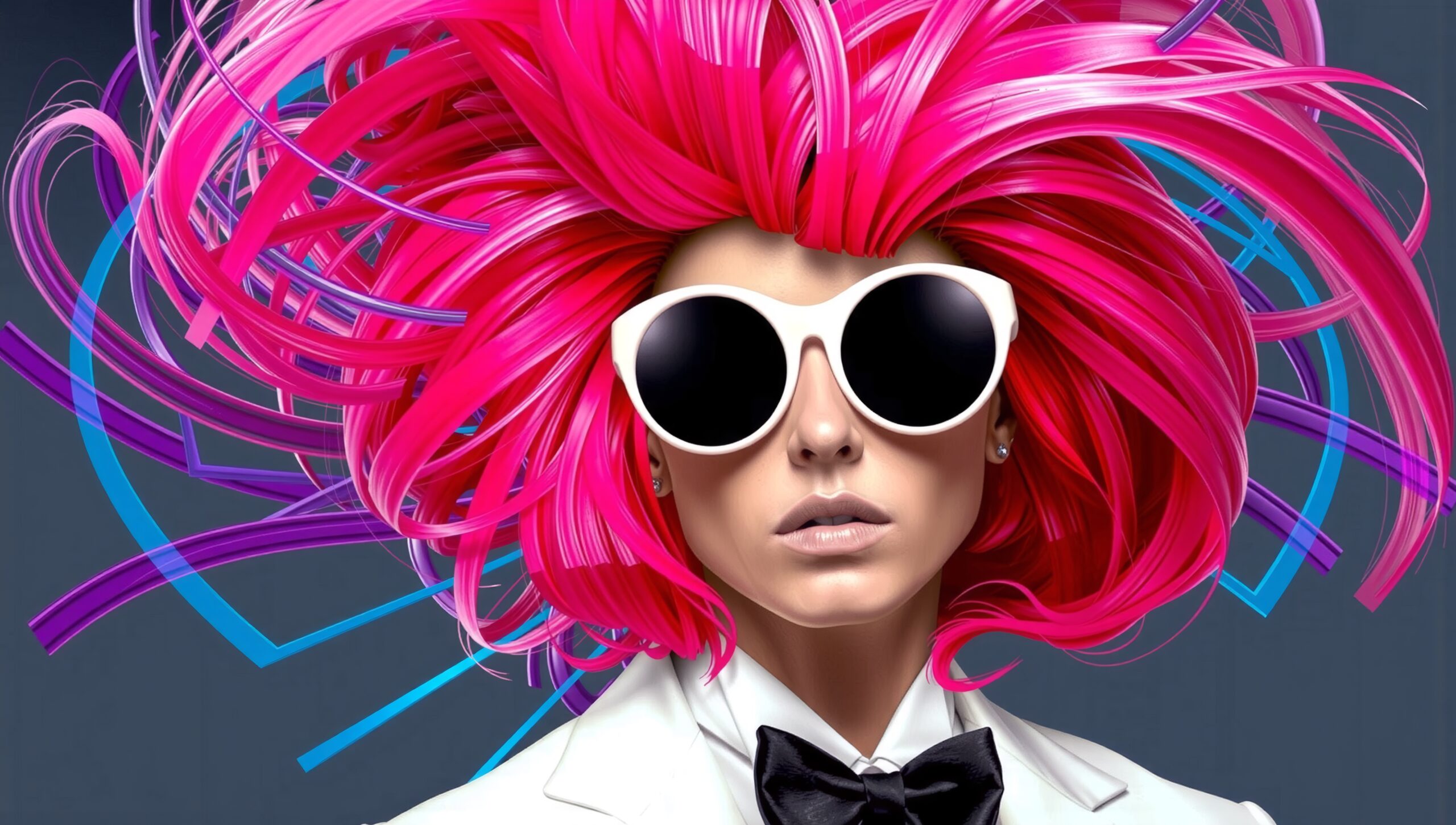 Dynamic Pop Art Fashion Statement