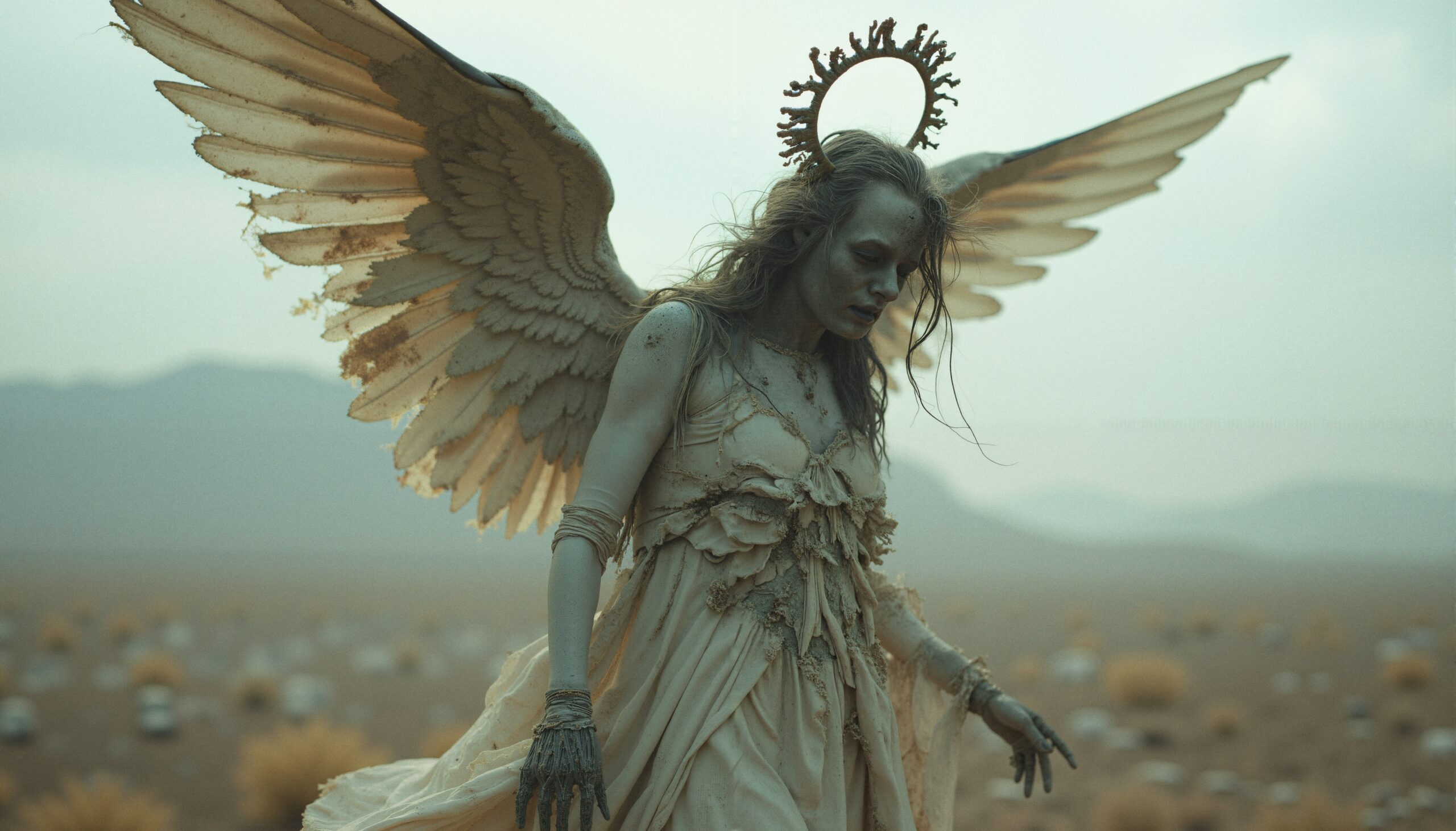 Ethereal Desert Angelic Figure