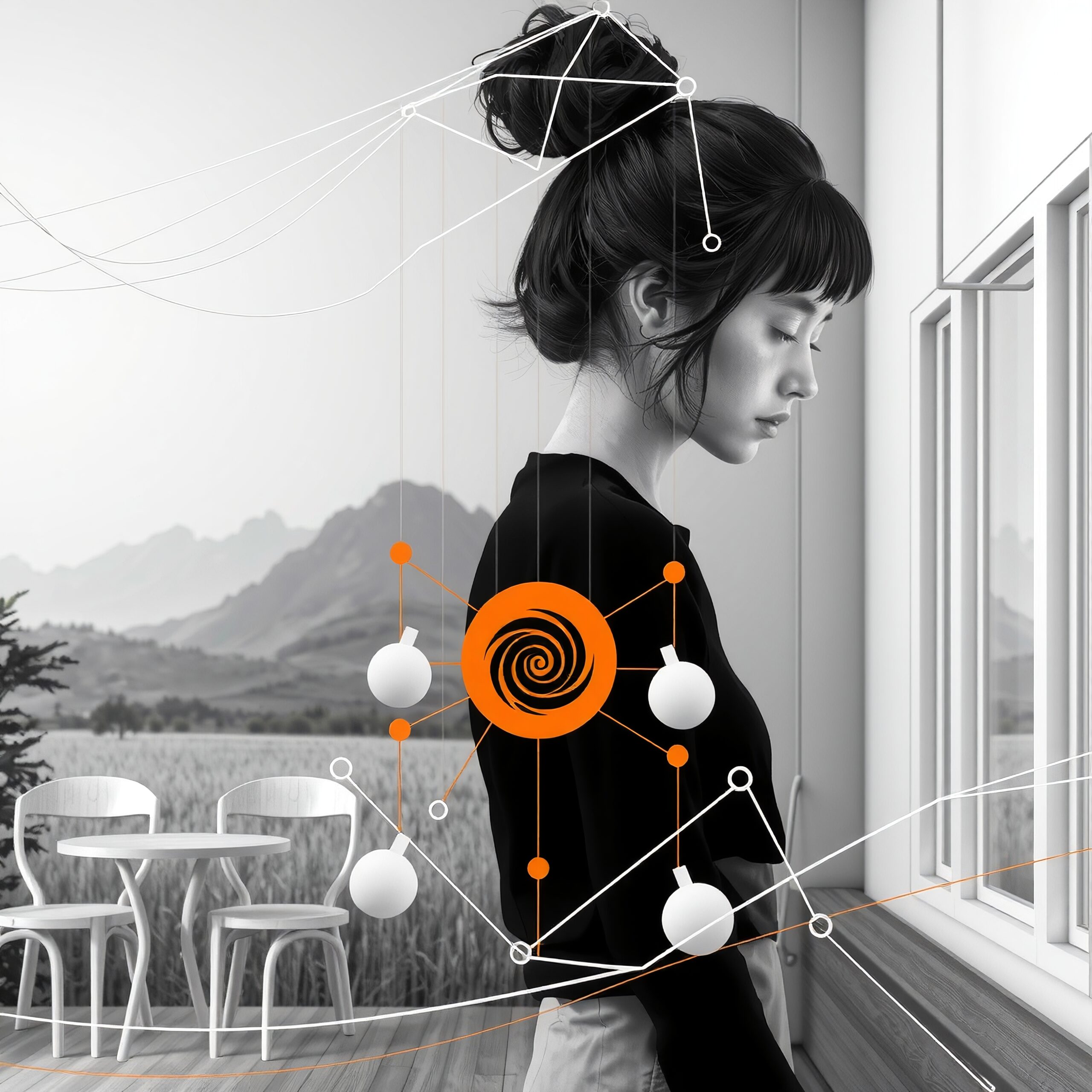 Interconnected Harmony Nature and Technology