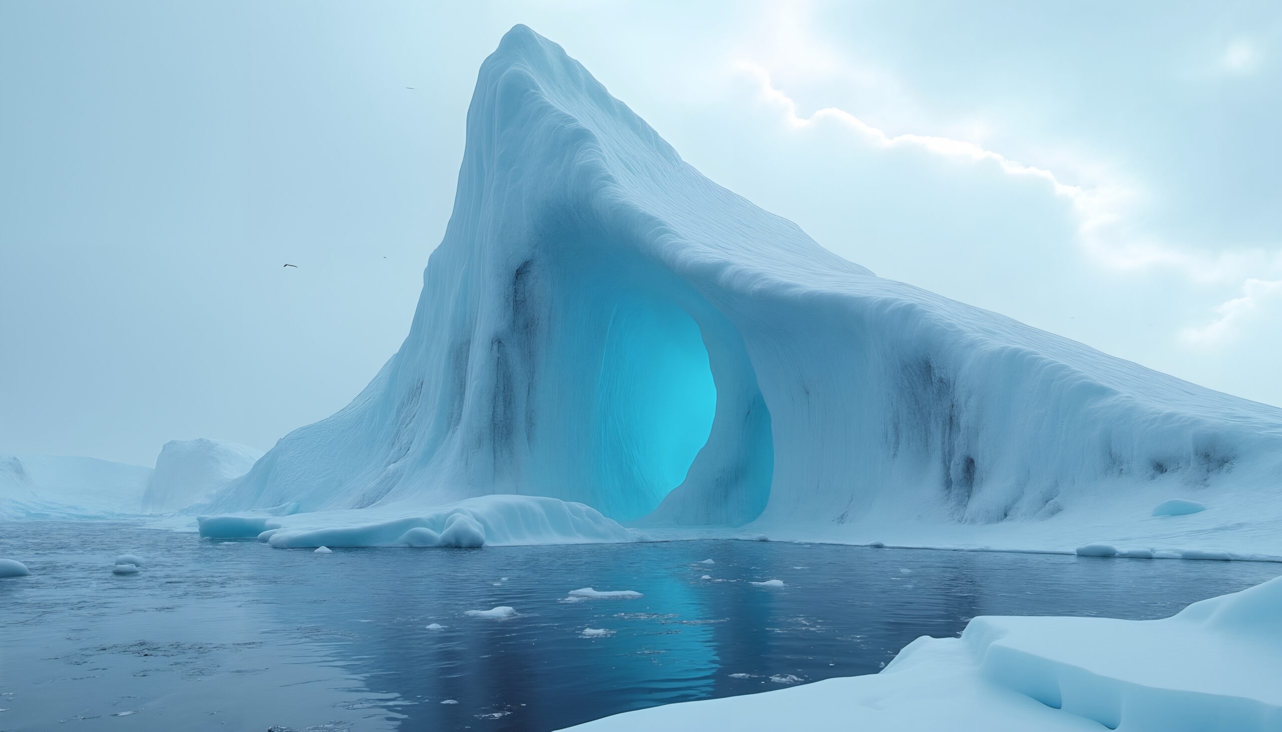 Majestic Arctic Iceberg Archway