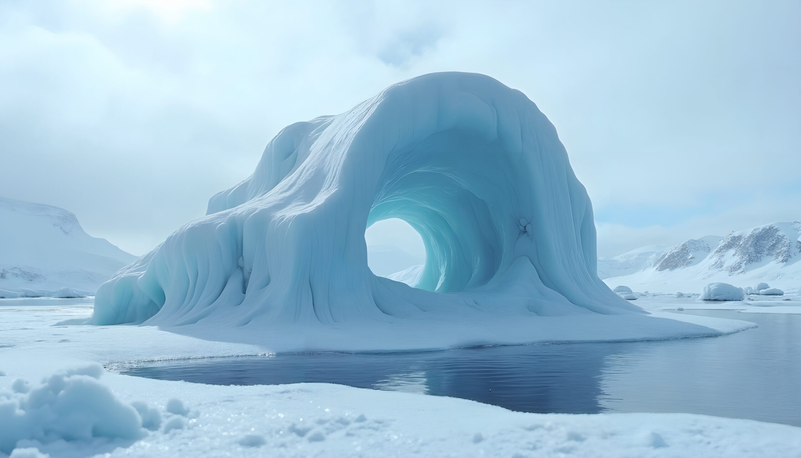 Majestic Ice Arch in Wilderness