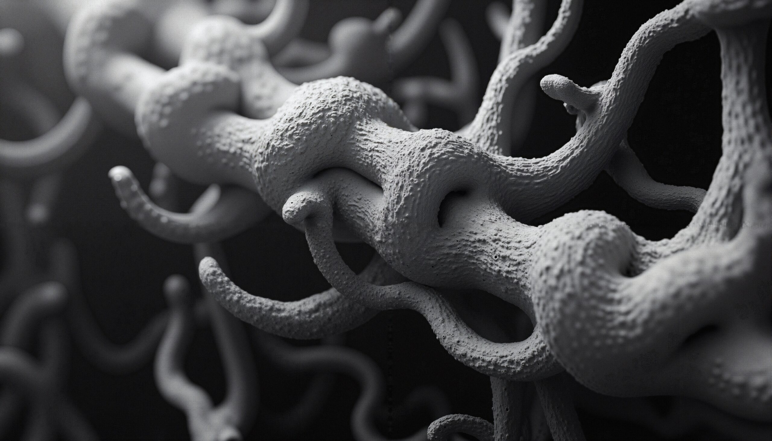 Abstract Organic Intertwined Textures