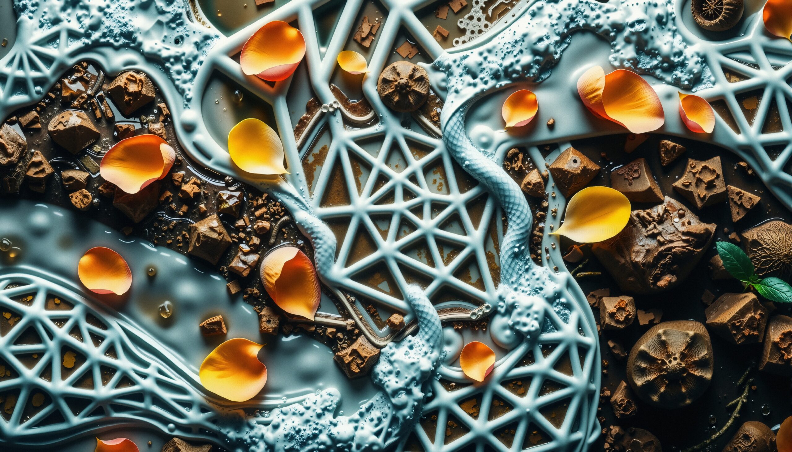 Geometric Patterns and Petals Fusion