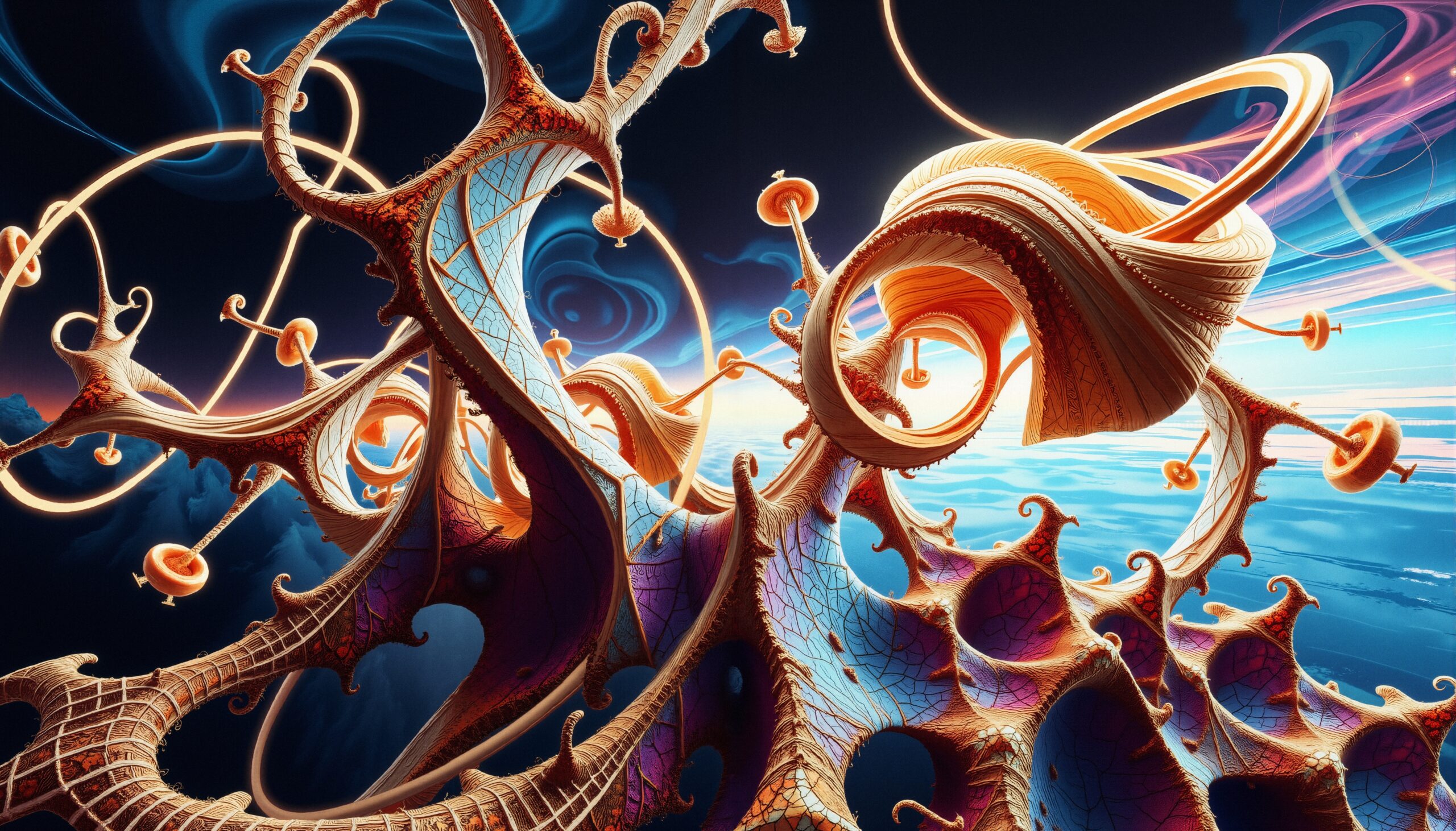 Surreal Organic Fantasy Landscape