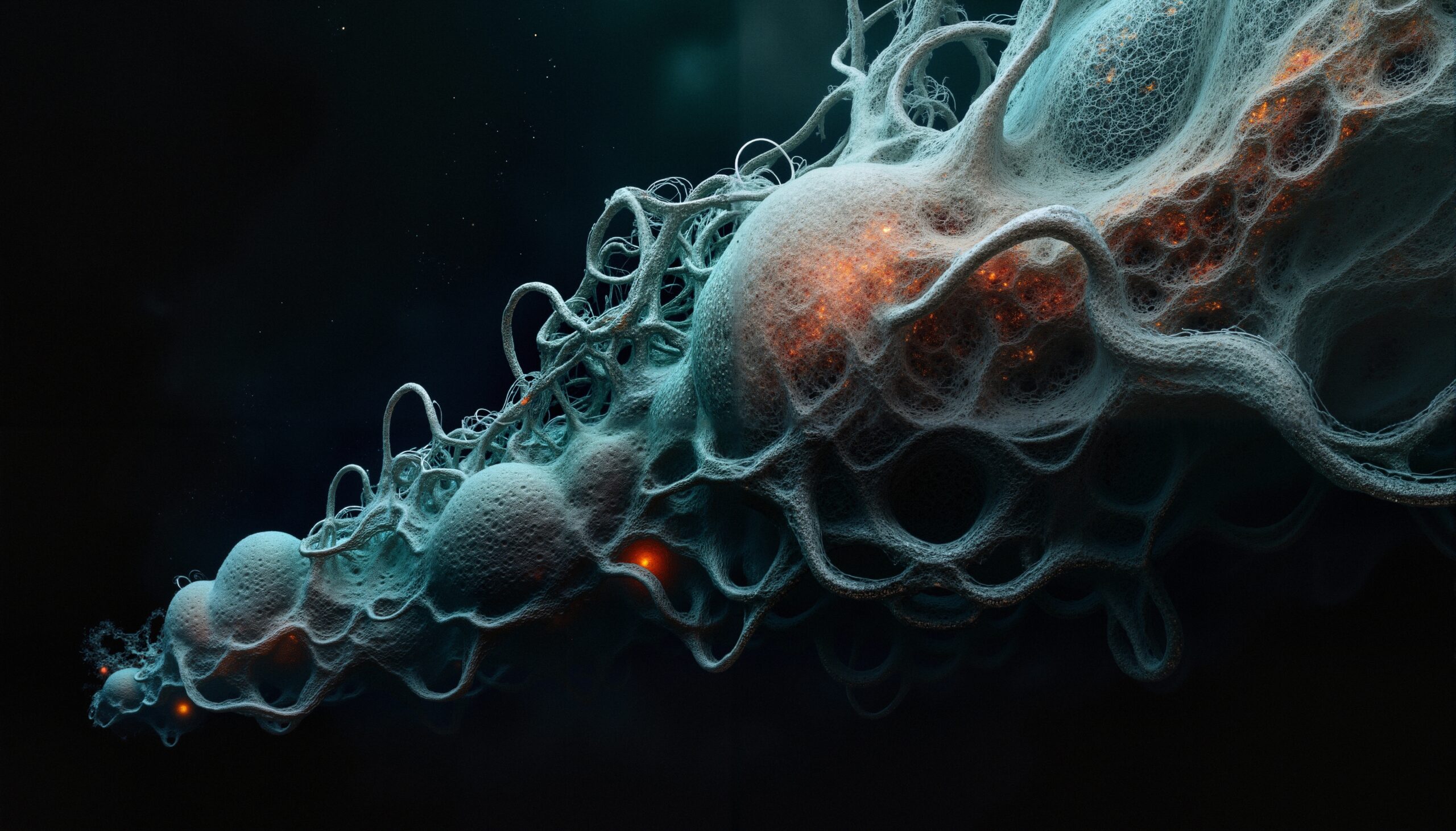 Intricate Organic Structures in Darkness