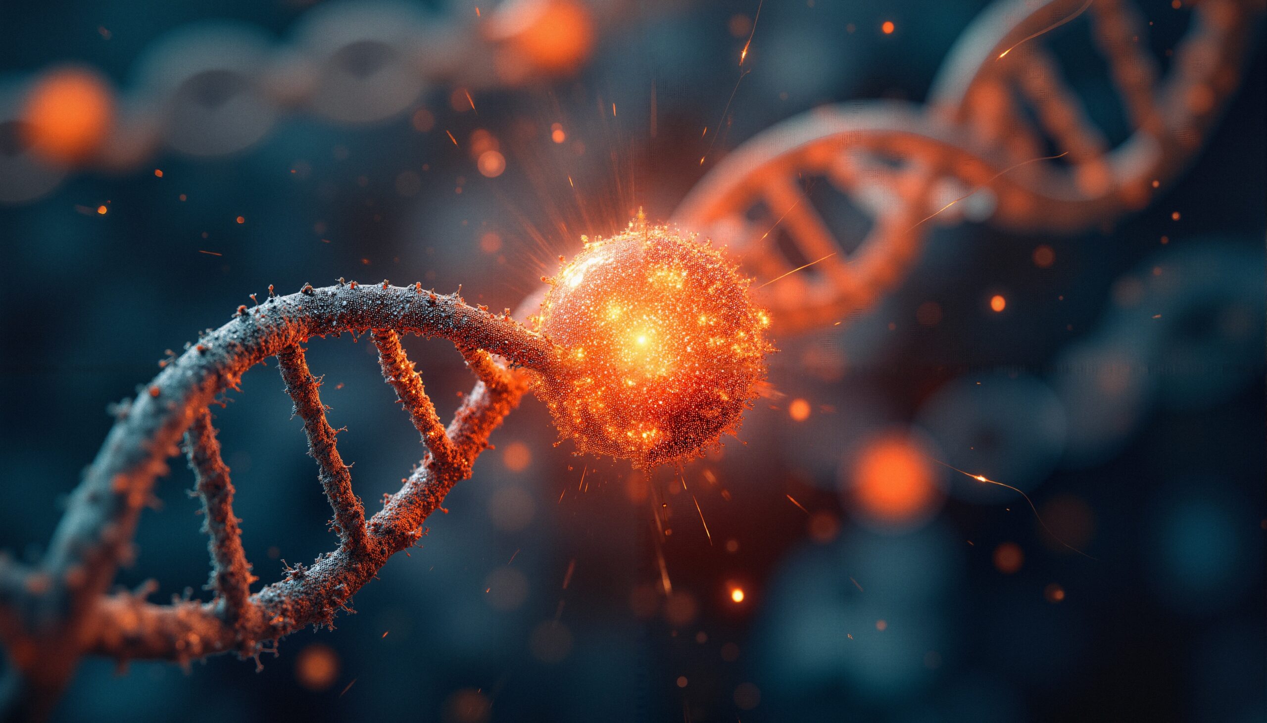 Illuminated DNA Molecular Collision