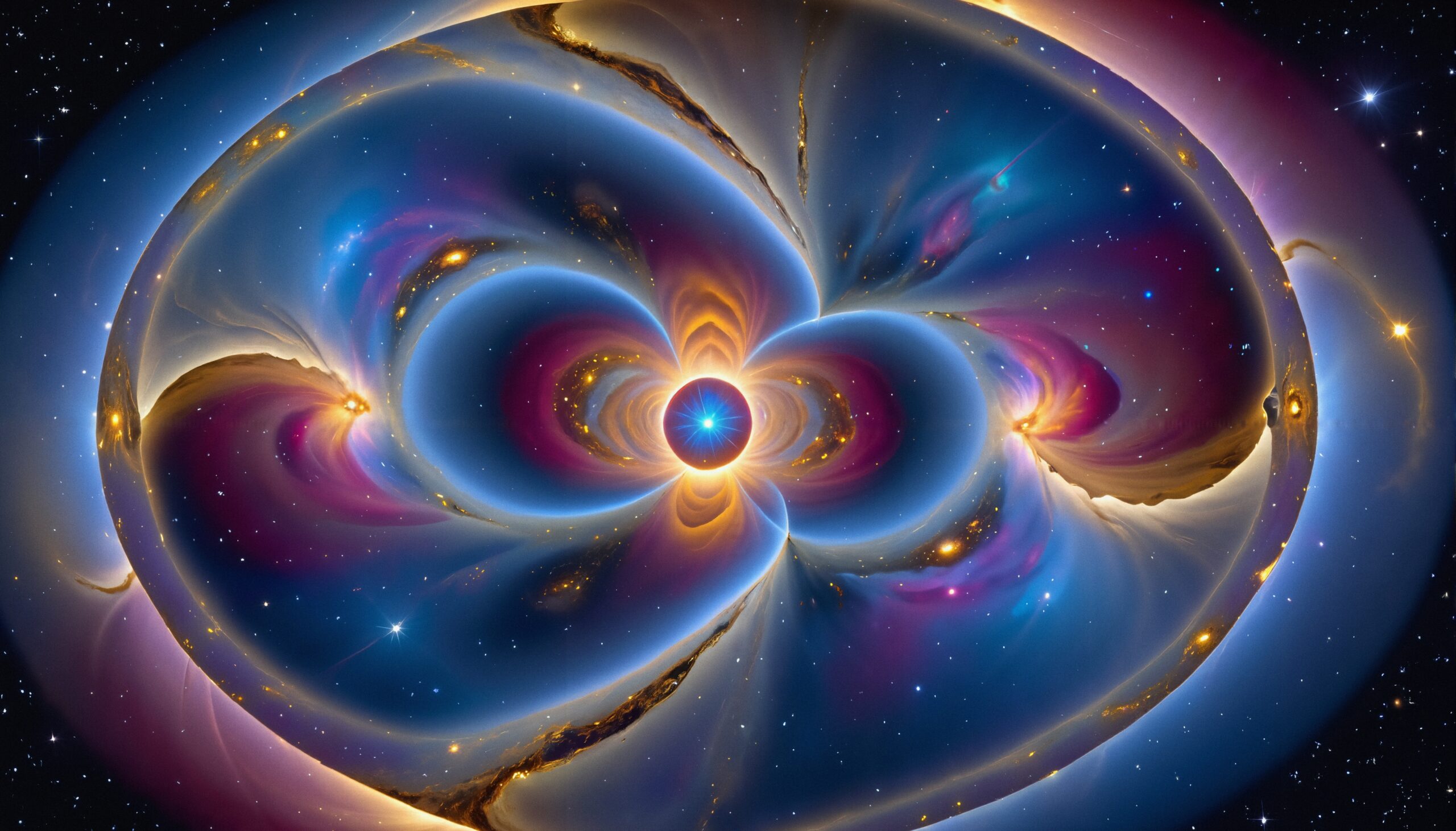 Cosmic Spiral Nebula Fantasy Art