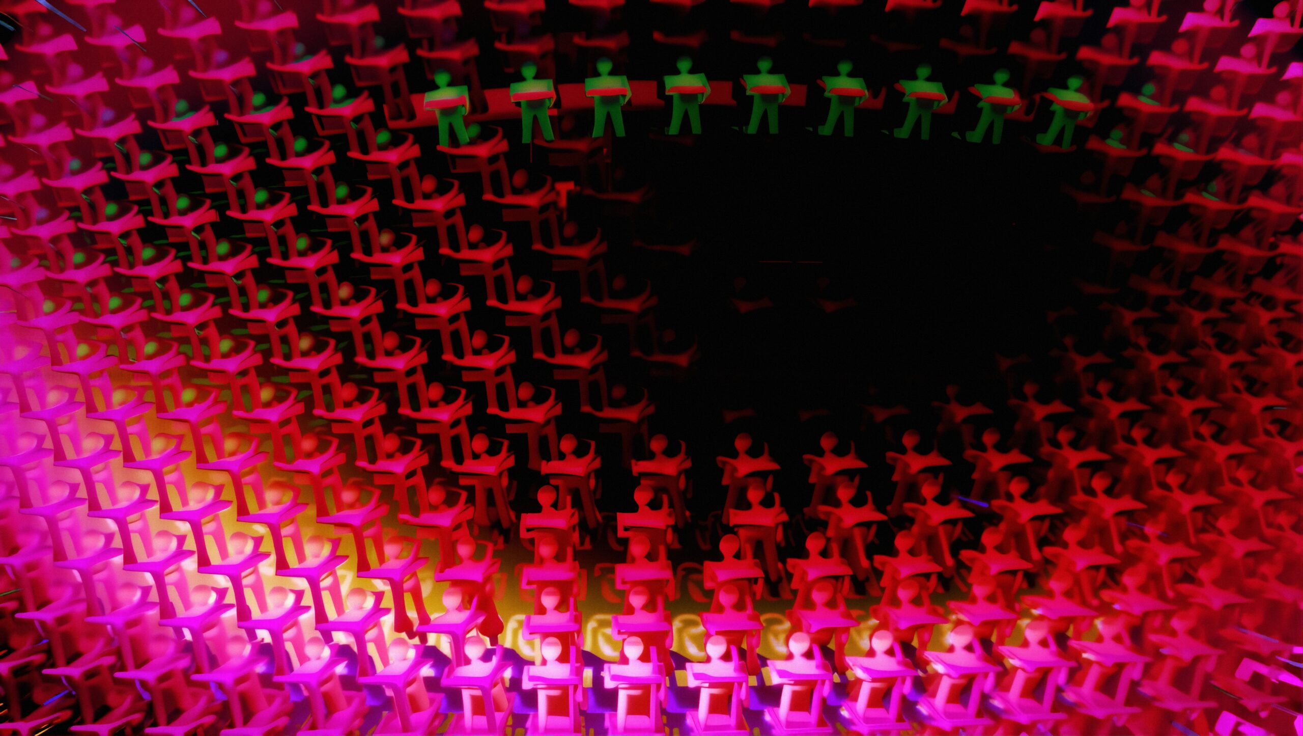 Colorful Array of Human Figures