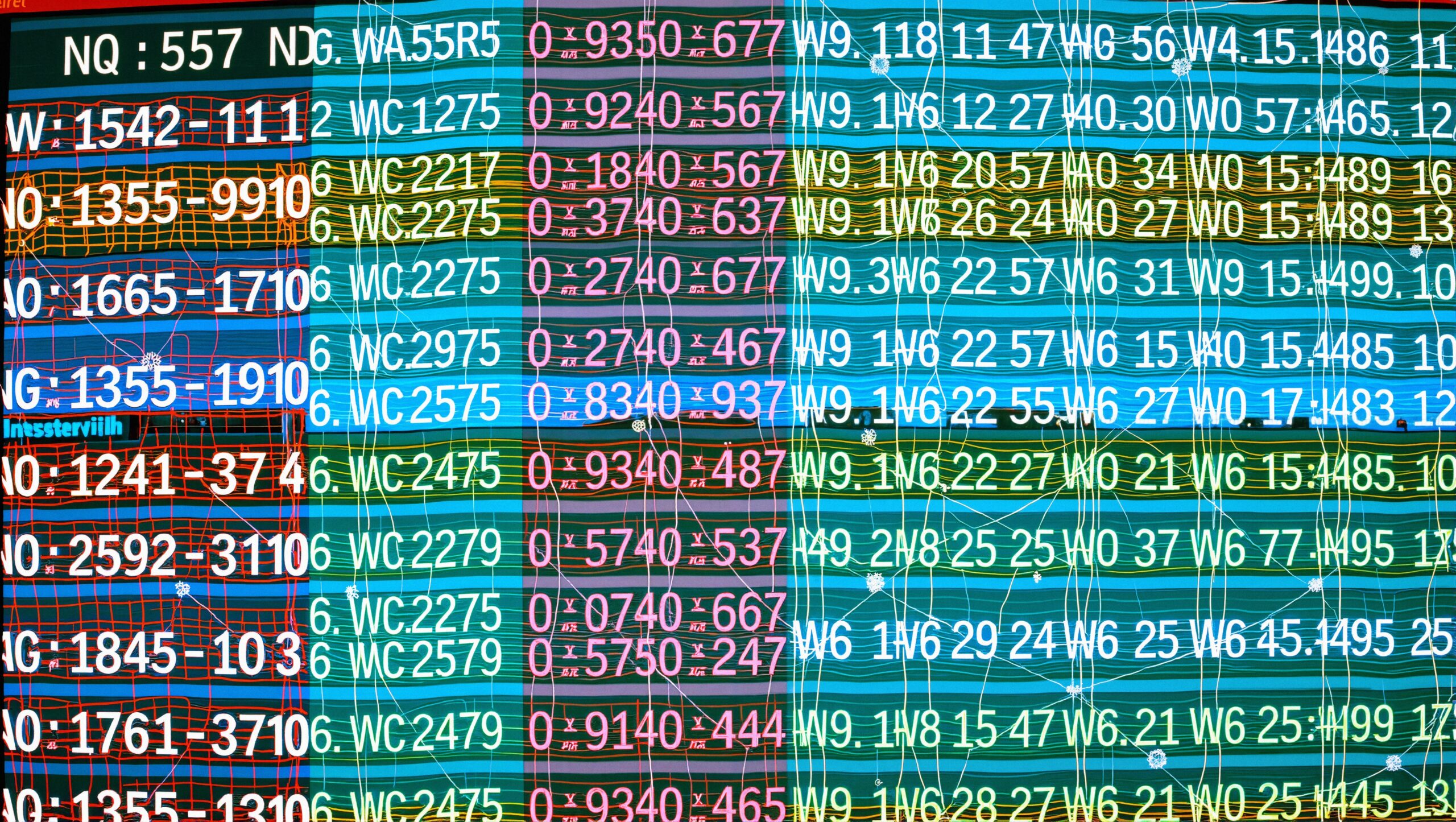 Digital Market Ticker Art