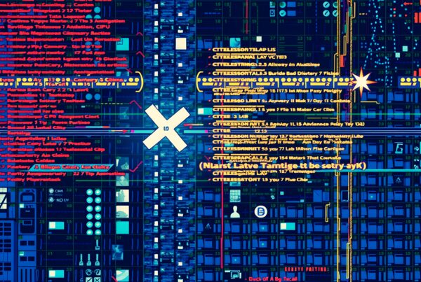 Cyberpunk glitch art screen overlay