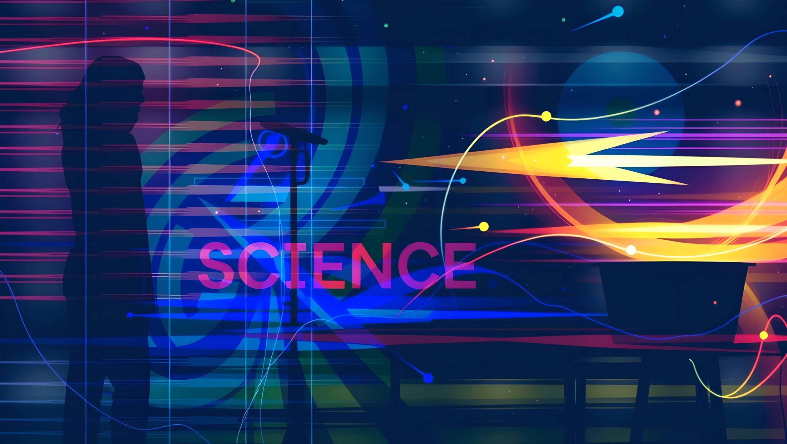 Vibrant Abstract Science Illustration