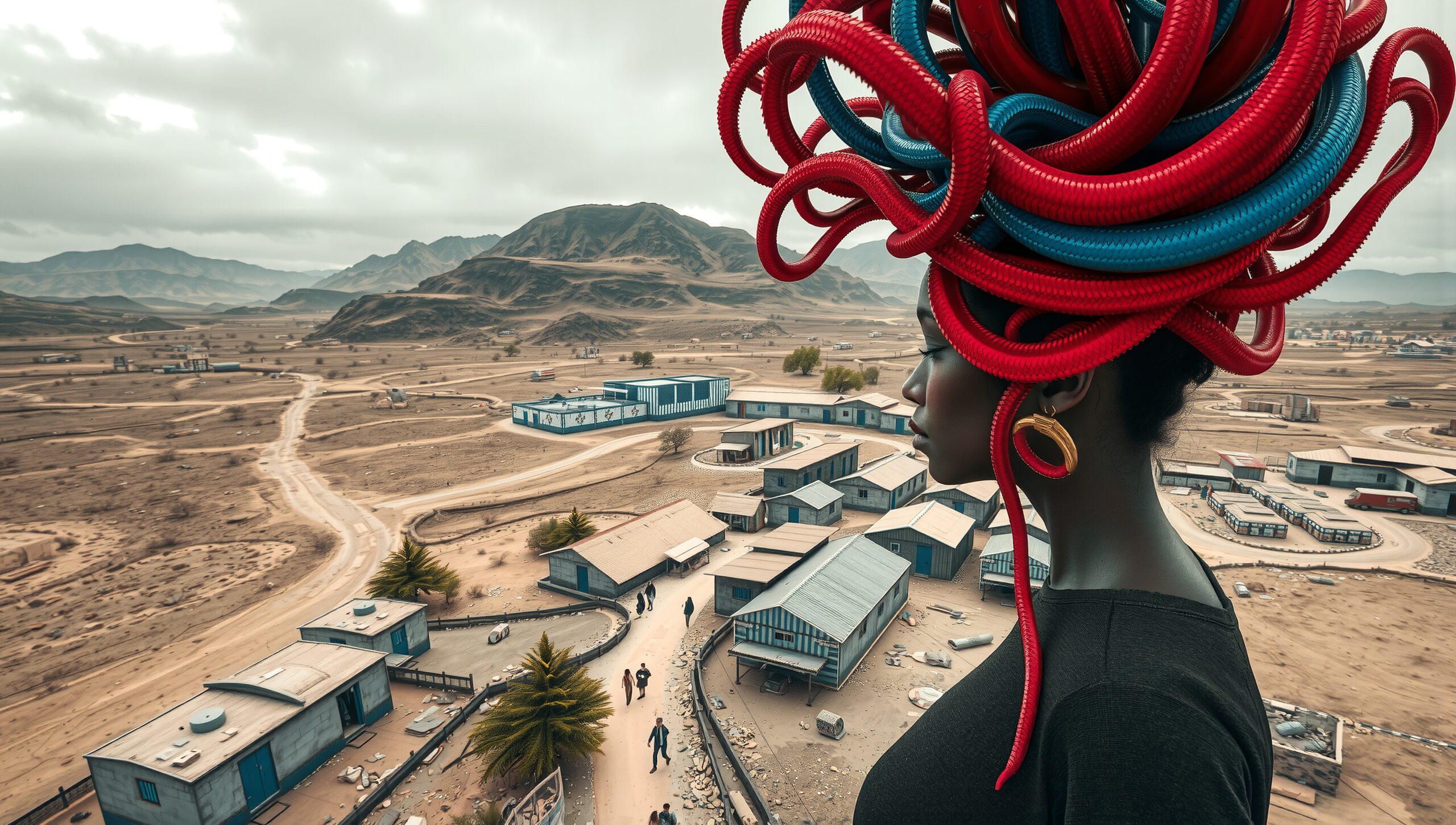 Colorful Creativity Amidst Desert Landscape