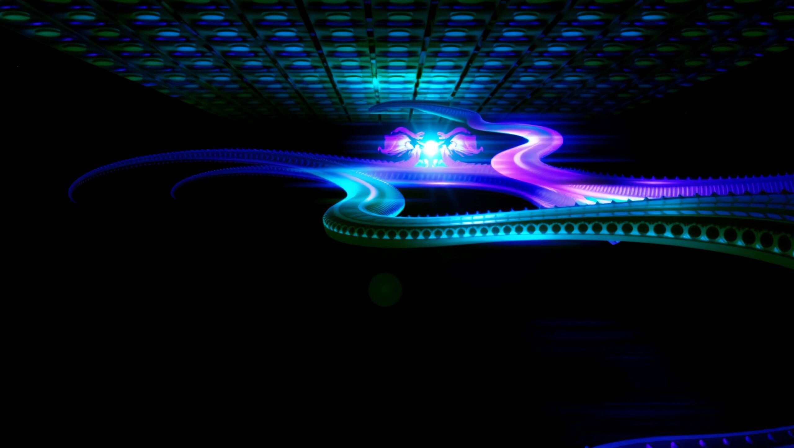 Vibrant Neon Abstract Light Display