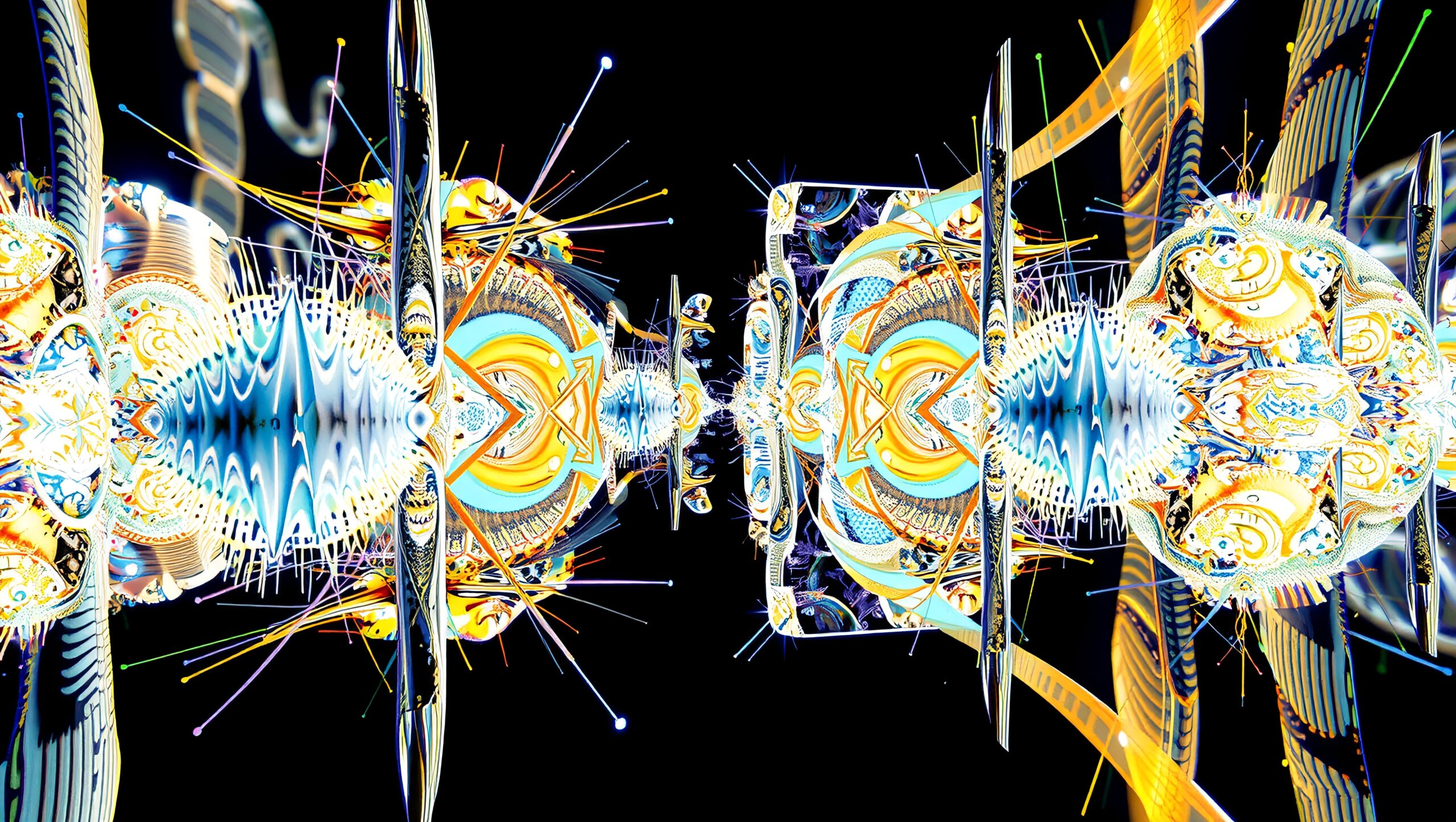 Symmetrical Vibrant Abstract Design