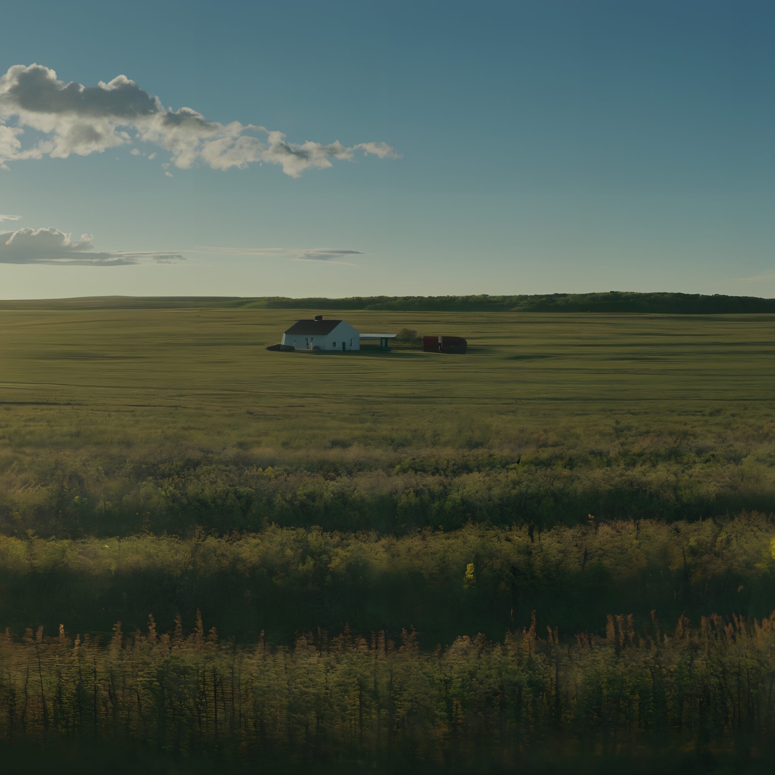 Peaceful House in Vast Fields