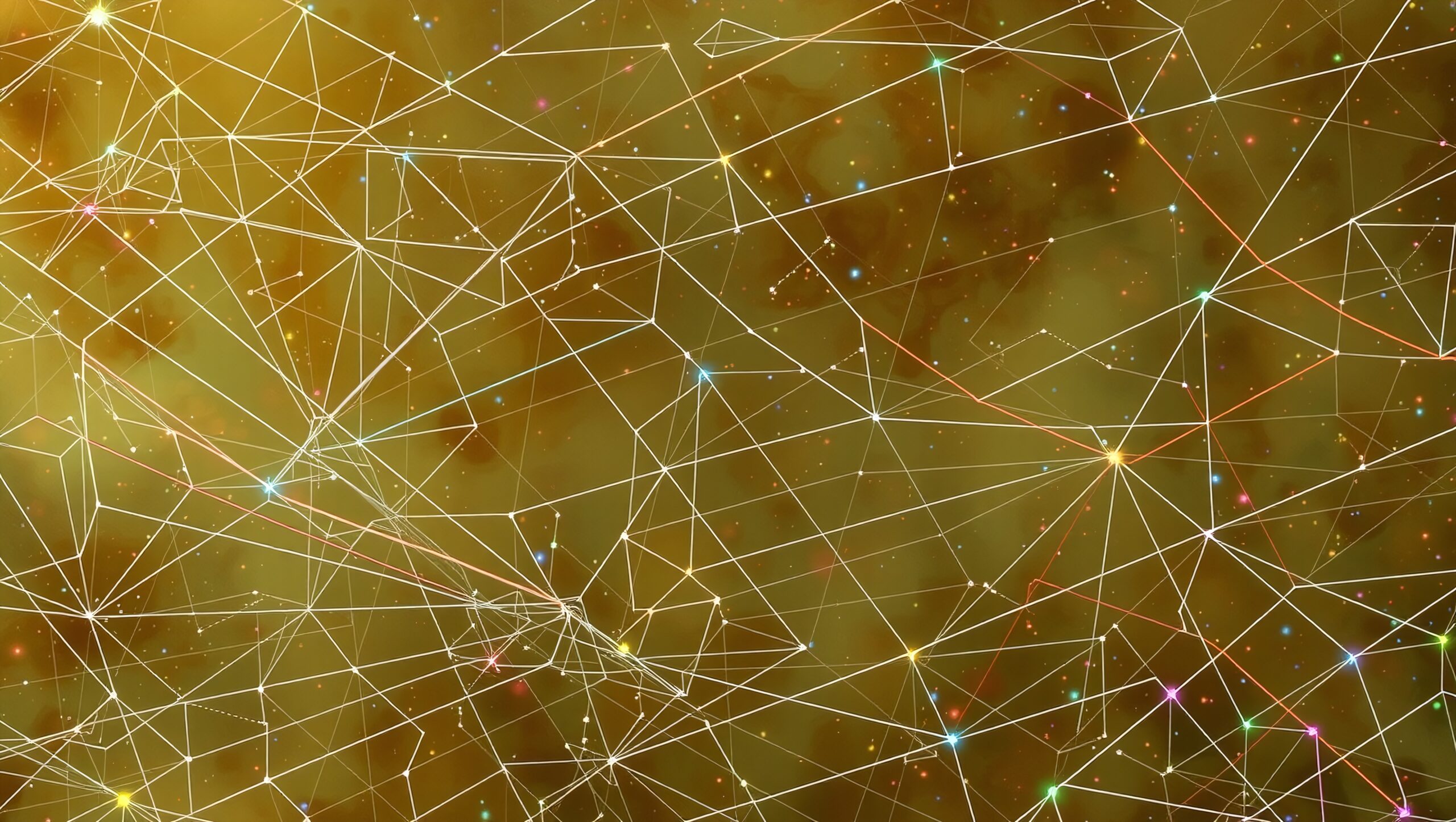 Abstract Connections in Golden Space